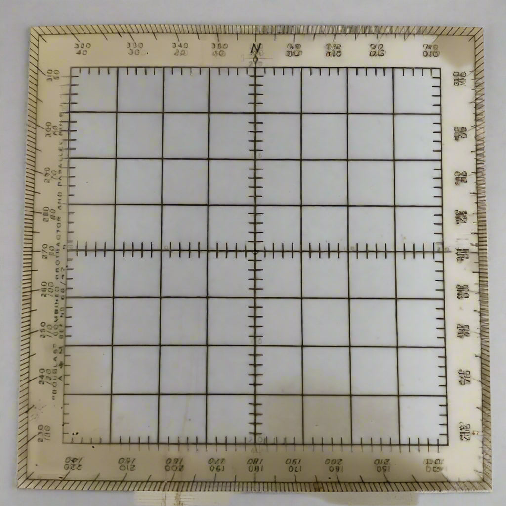 British A.M Douglas Combined Protractor and Paralell Ruler