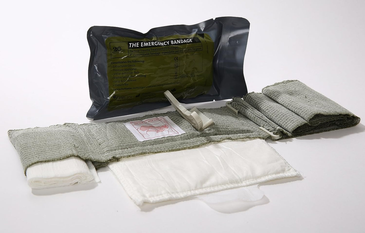 T3 Israeli Bandage 4” - New Generation Israeli Bandage "Israeli Dressing "