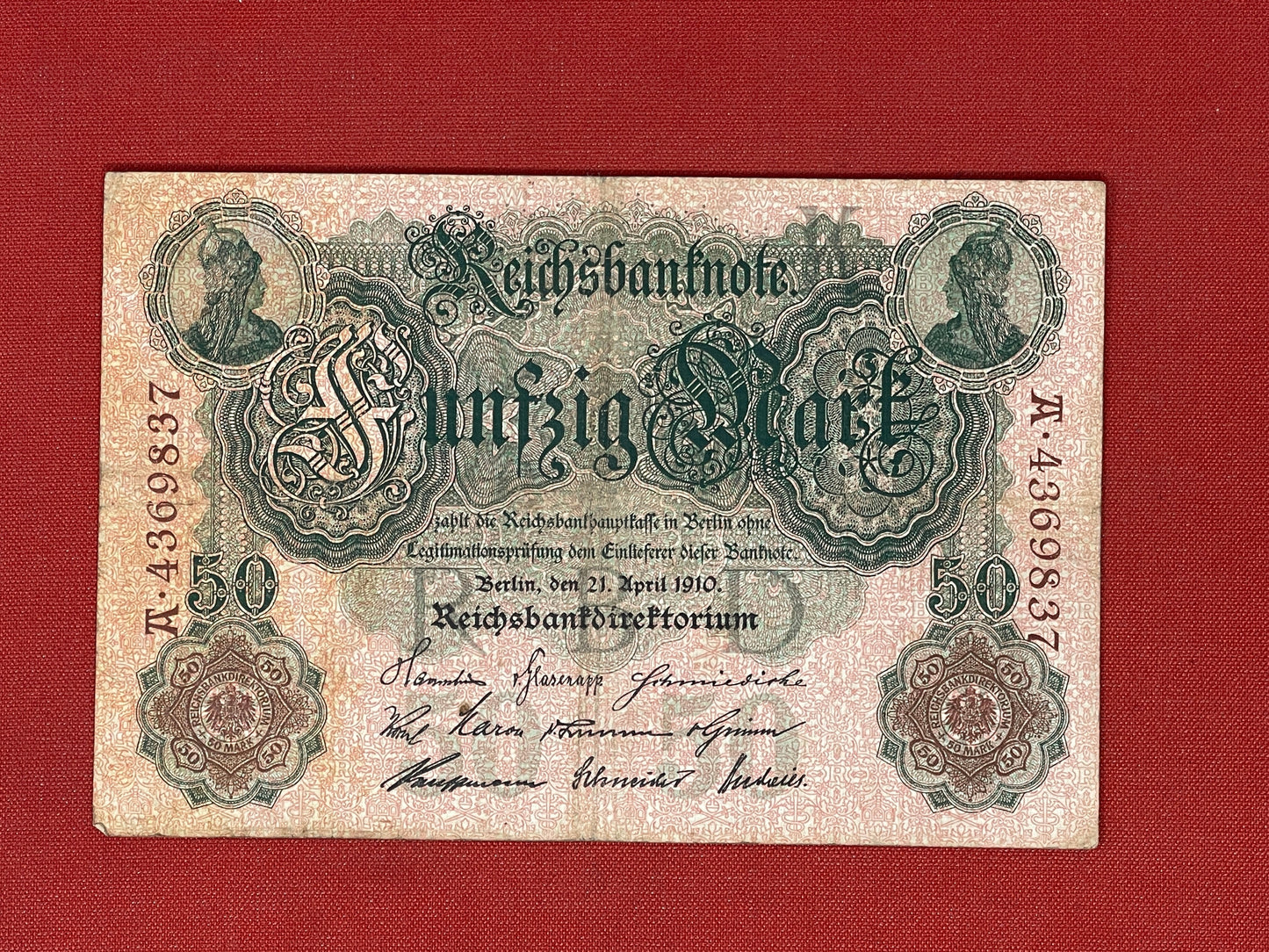 Imperial Bank. 1883-1918. 50 Reichsmark