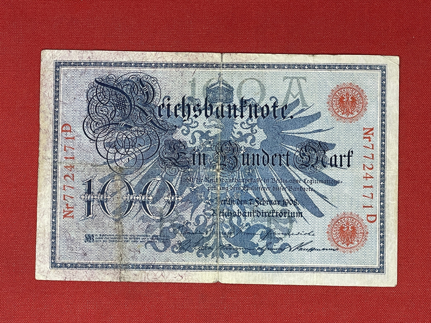 German 100 Reichsbanknote