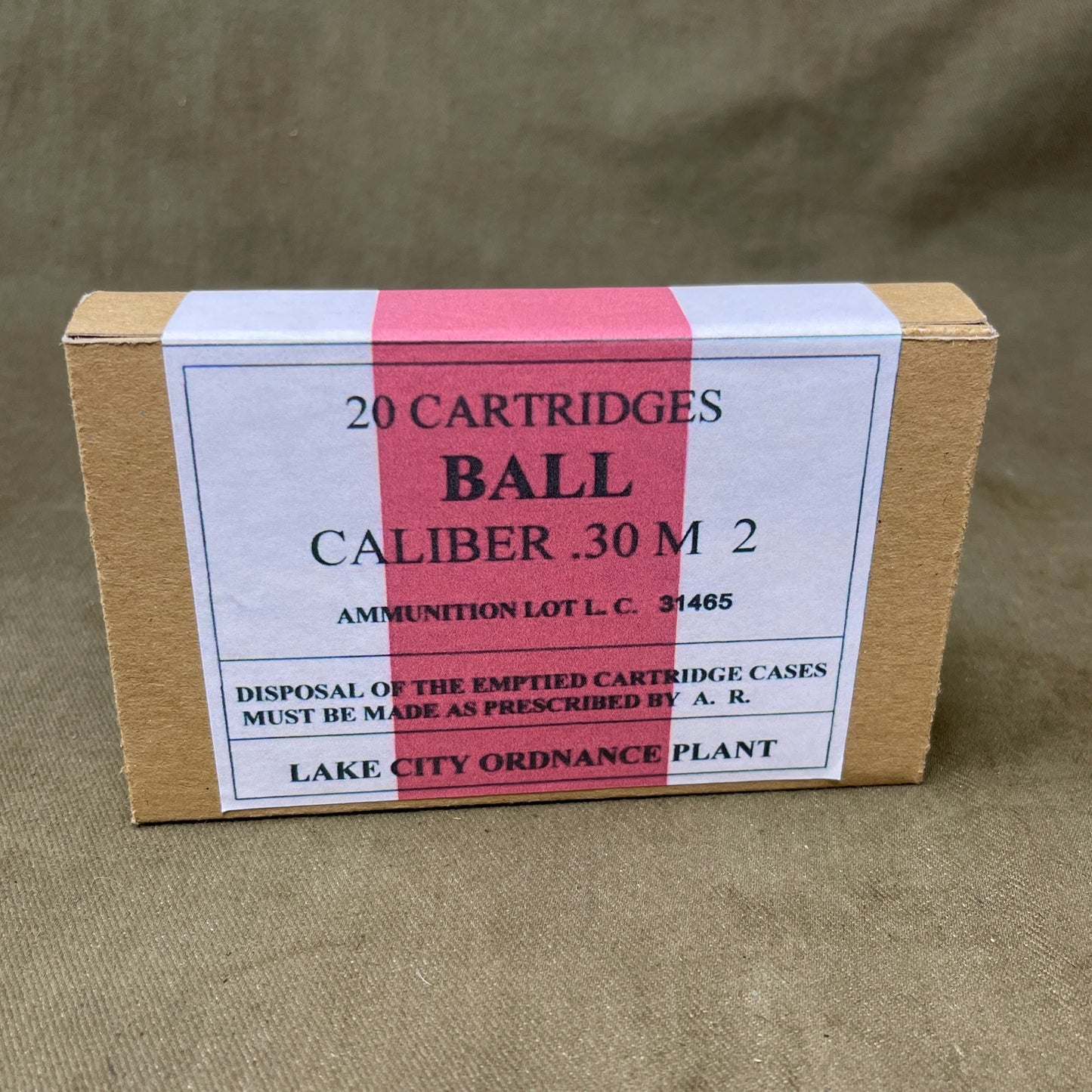 1 x Box .30-06 Springfield Inert Rounds