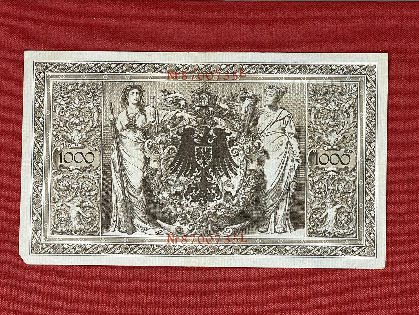 Banknote Germany 1000 Reichsbanknote - Red seal - 1910