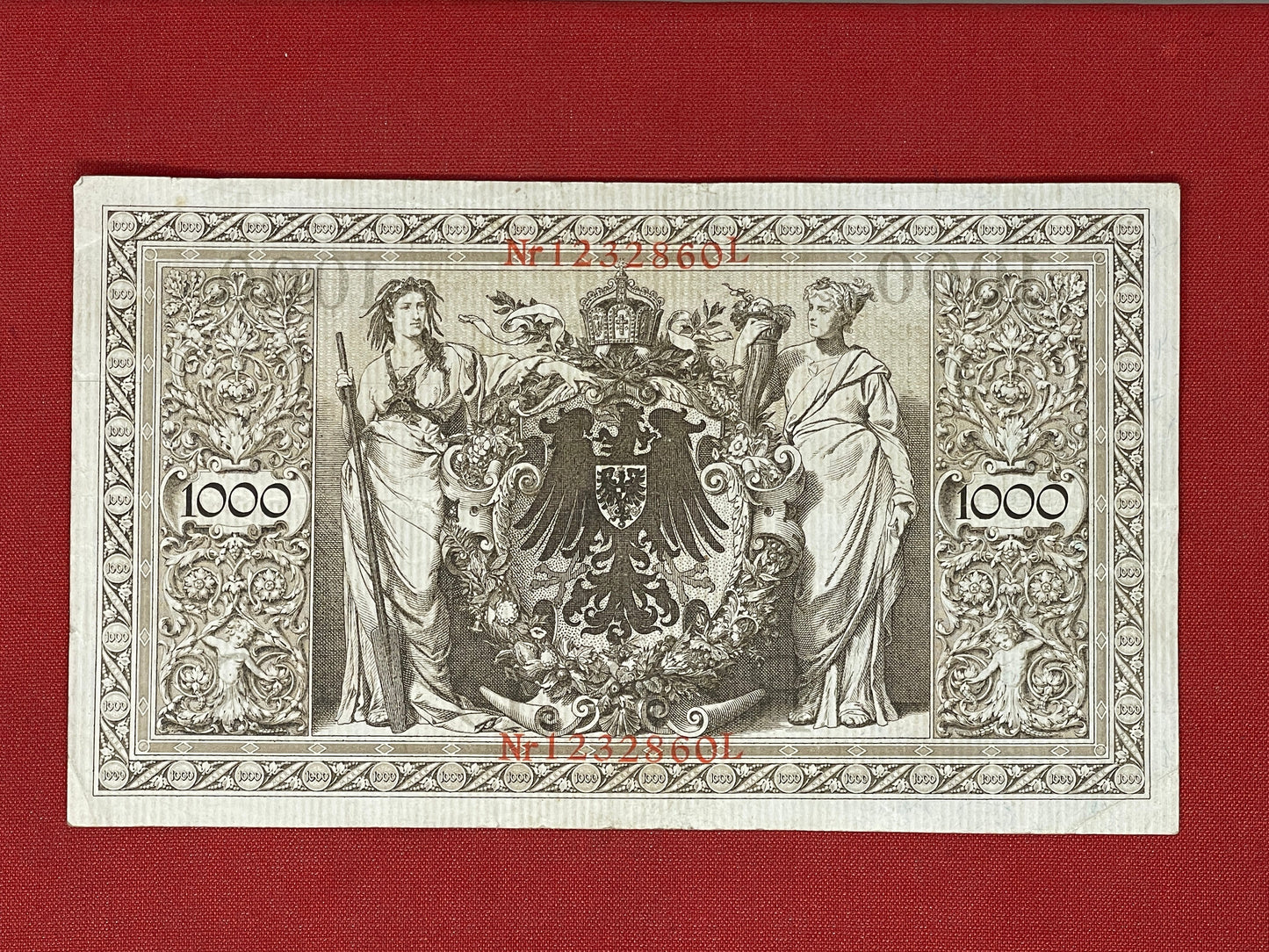 Banknote Germany 1000 Reichsbanknote - Red seal - 1910