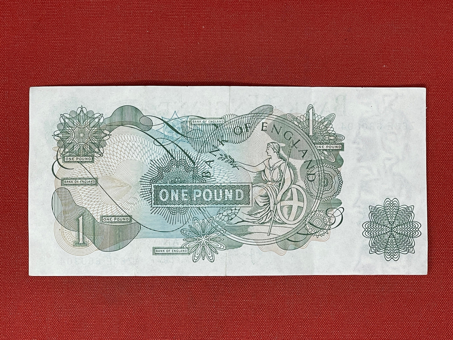 Bank of England £1 Banknote Signed J Page 1970 - 1980 ( Dugg B322 )