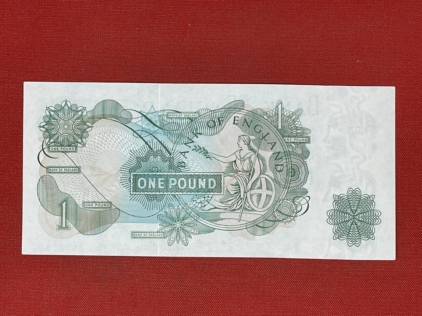 Bank of England £1 Banknote Signed J Page 1970 - 1980 ( Dugg B322 )