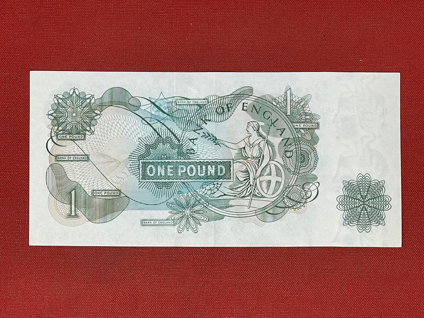 Bank of England £1 Banknote Signed J Page 1970 - 1980 ( Dugg B322 )