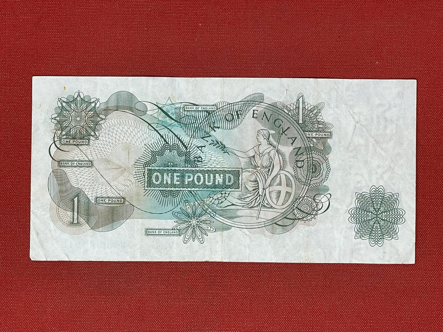 Bank of England £1 Banknote Signed J Page 1970 - 1980 ( Dugg B320 )