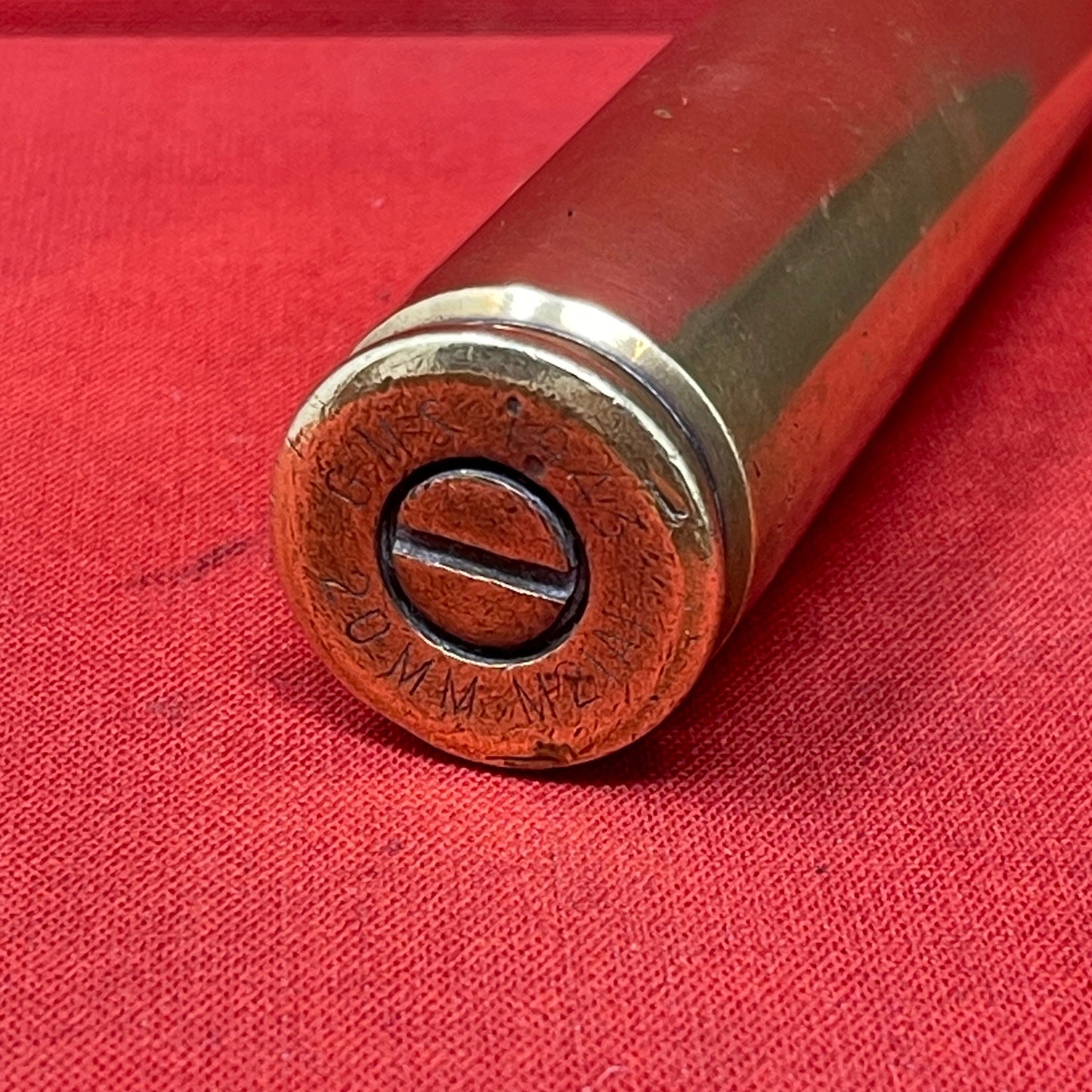 WW2 1943 British Dated 20mm Ammunition Shell Casing