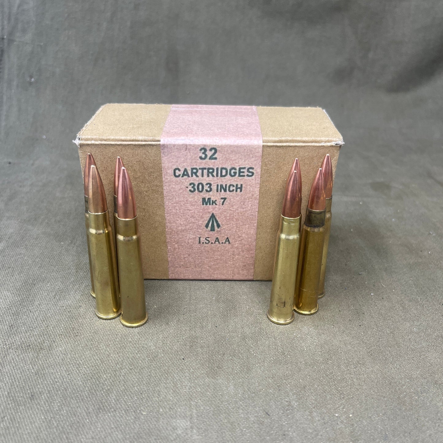 1 x 32 Round Box of Inert/ Display – .303 Lee Enfield Rounds