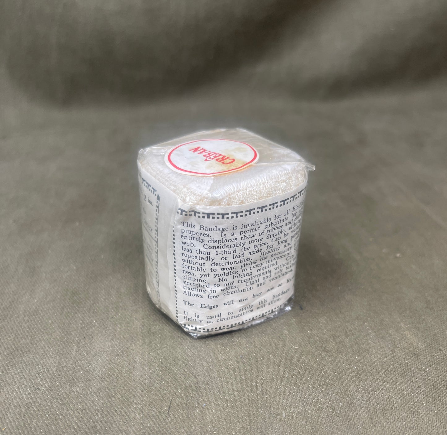 Vintage ‘Creban’ B.P.C. Crepe Bandage – Original Medical Supply