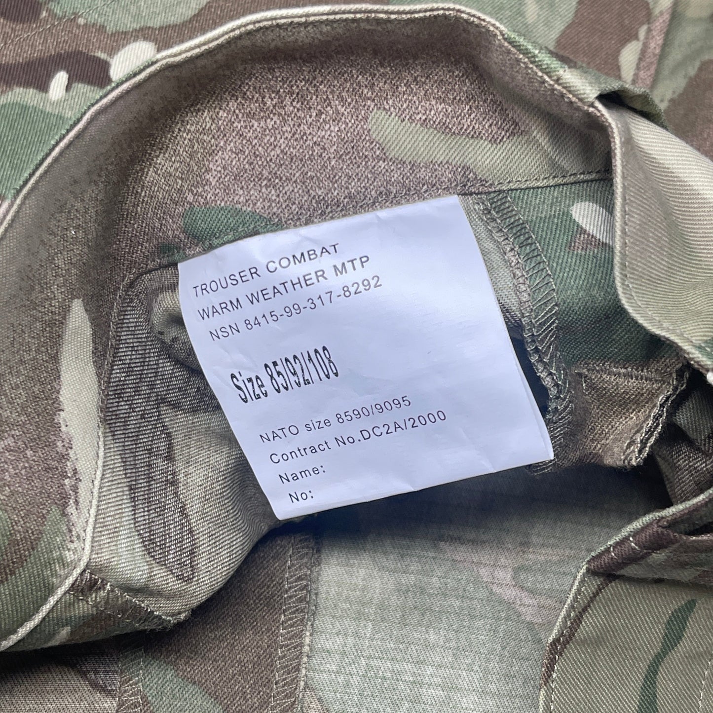 Trousers Combat Warm Weather MTP 85/92/108
