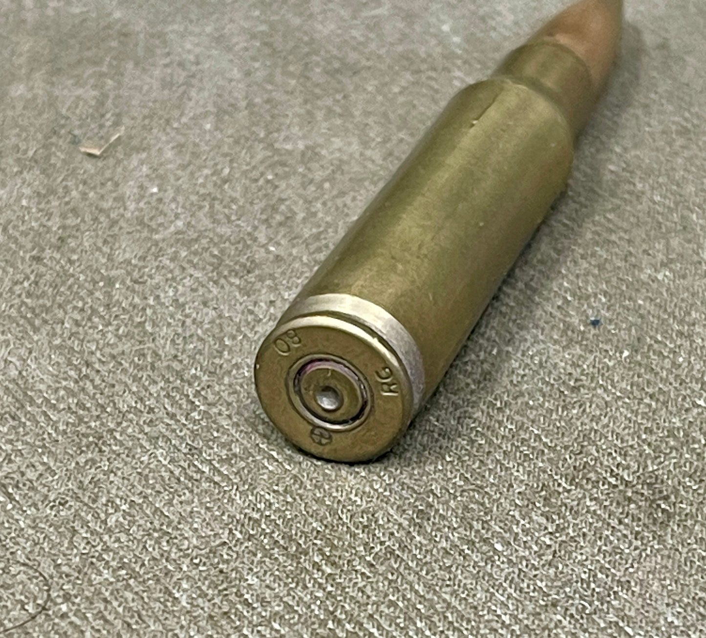 Inert 7.62mm British Round – 1980 Dated RG (Radway Green) | Collectible Ammunition