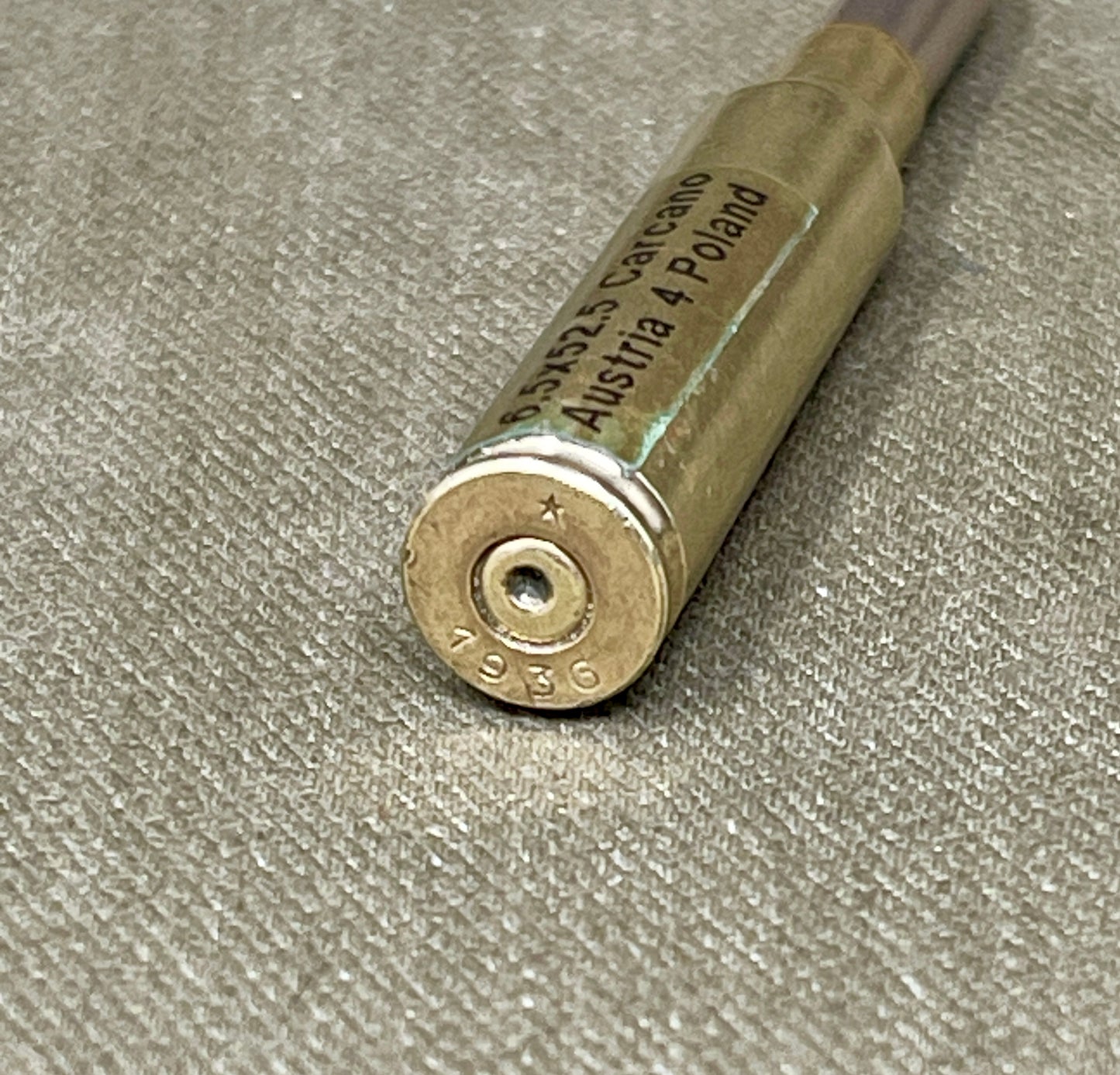 Inert WWII 6.5×52mm Carcano Rounds – 1936 Hirtenberger (Austria) * Headstamp