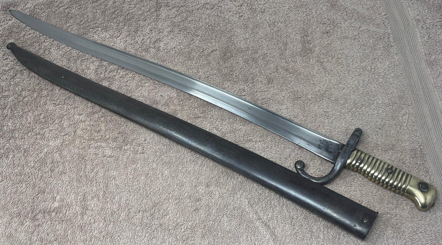 French Chassepot Bayonet 22 1/2 inch,