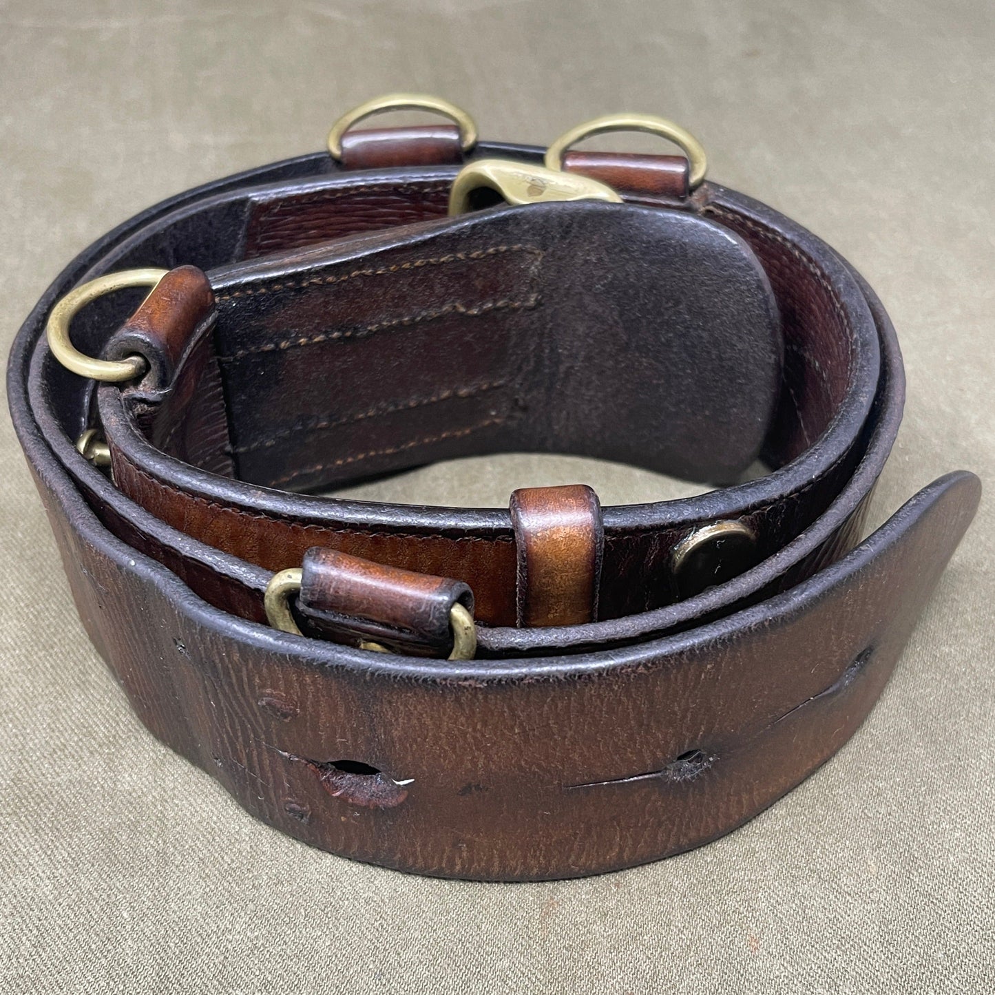 1915 Dated Officers Sam Browne Belt & Shoulder