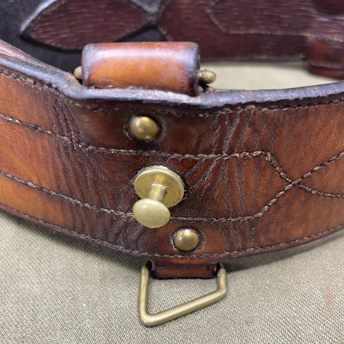 1915 Dated Officers Sam Browne Belt & Shoulder