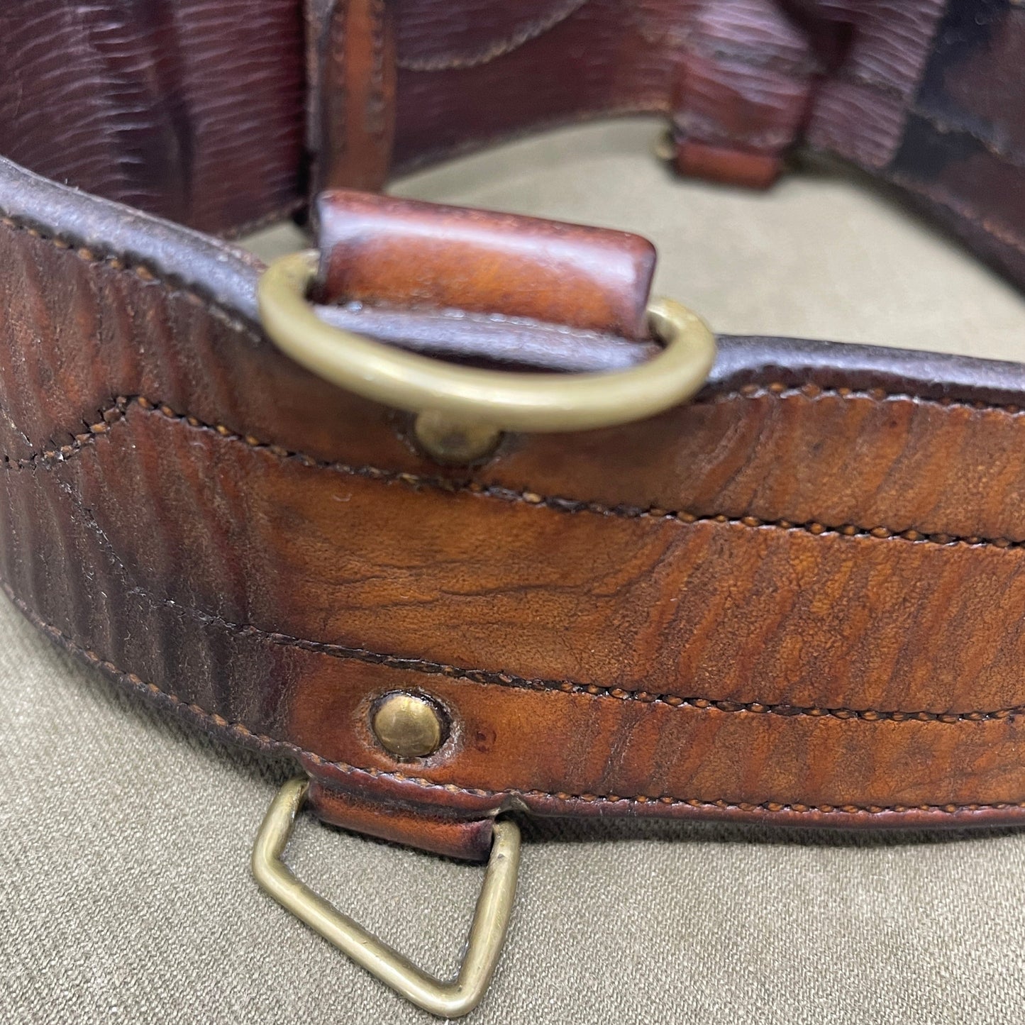 1915 Dated Officers Sam Browne Belt & Shoulder