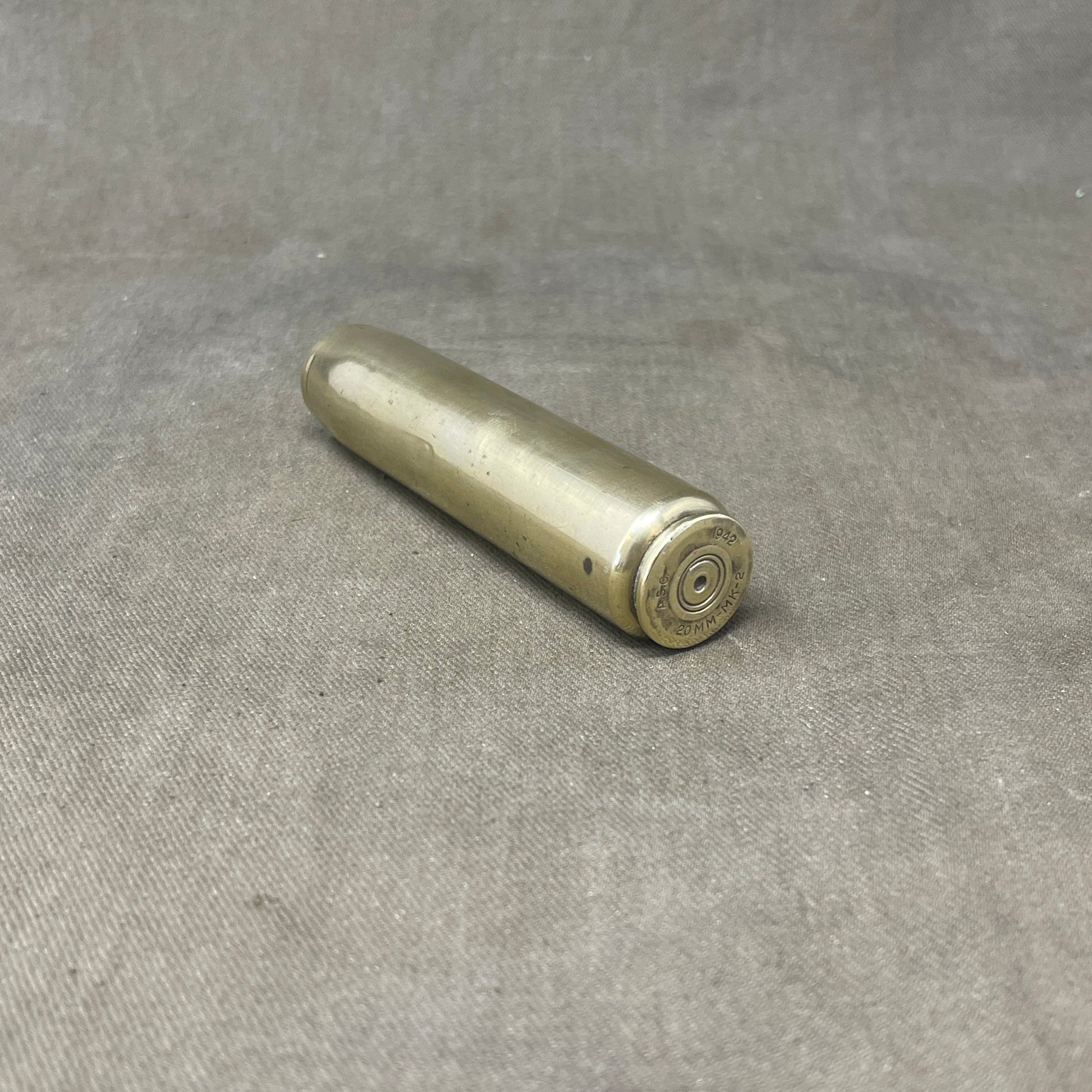 WW2 1944 British  Dated 20mm Oerikon Ammunition Shell Casing