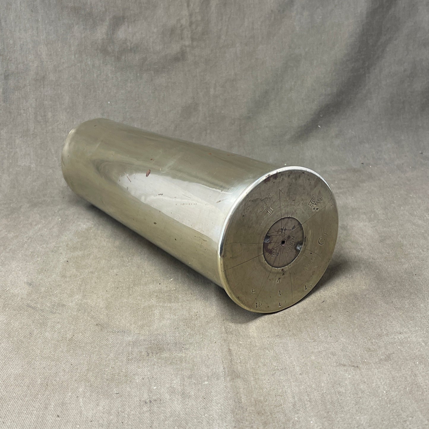 WW1 1916 Dated 18 Pdr Brass Shell Case