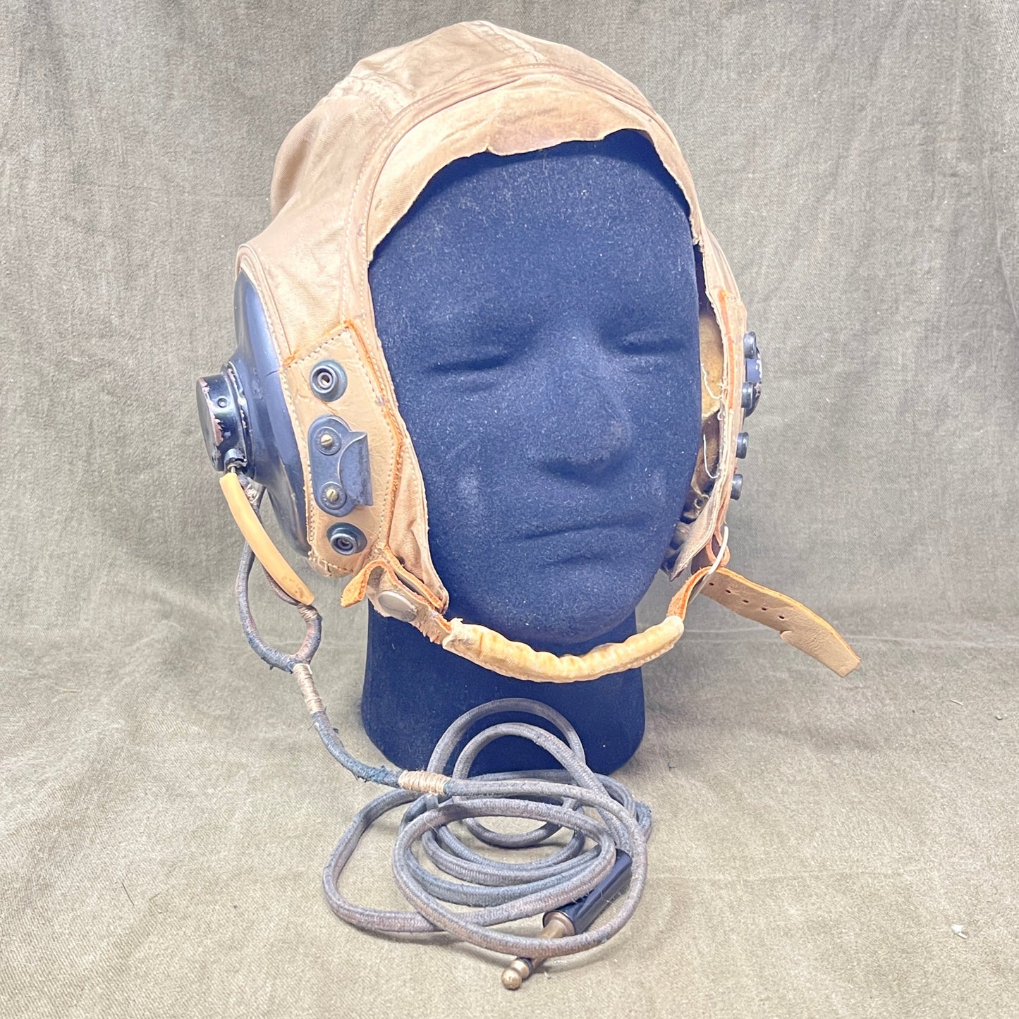 USAAF WW2 AN-H-15 Cloth Flying Helmet