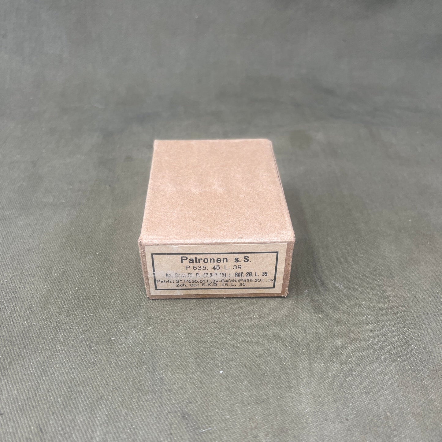 Original WW2 15 x Mauser 7.92x57mm Ammunition Box.