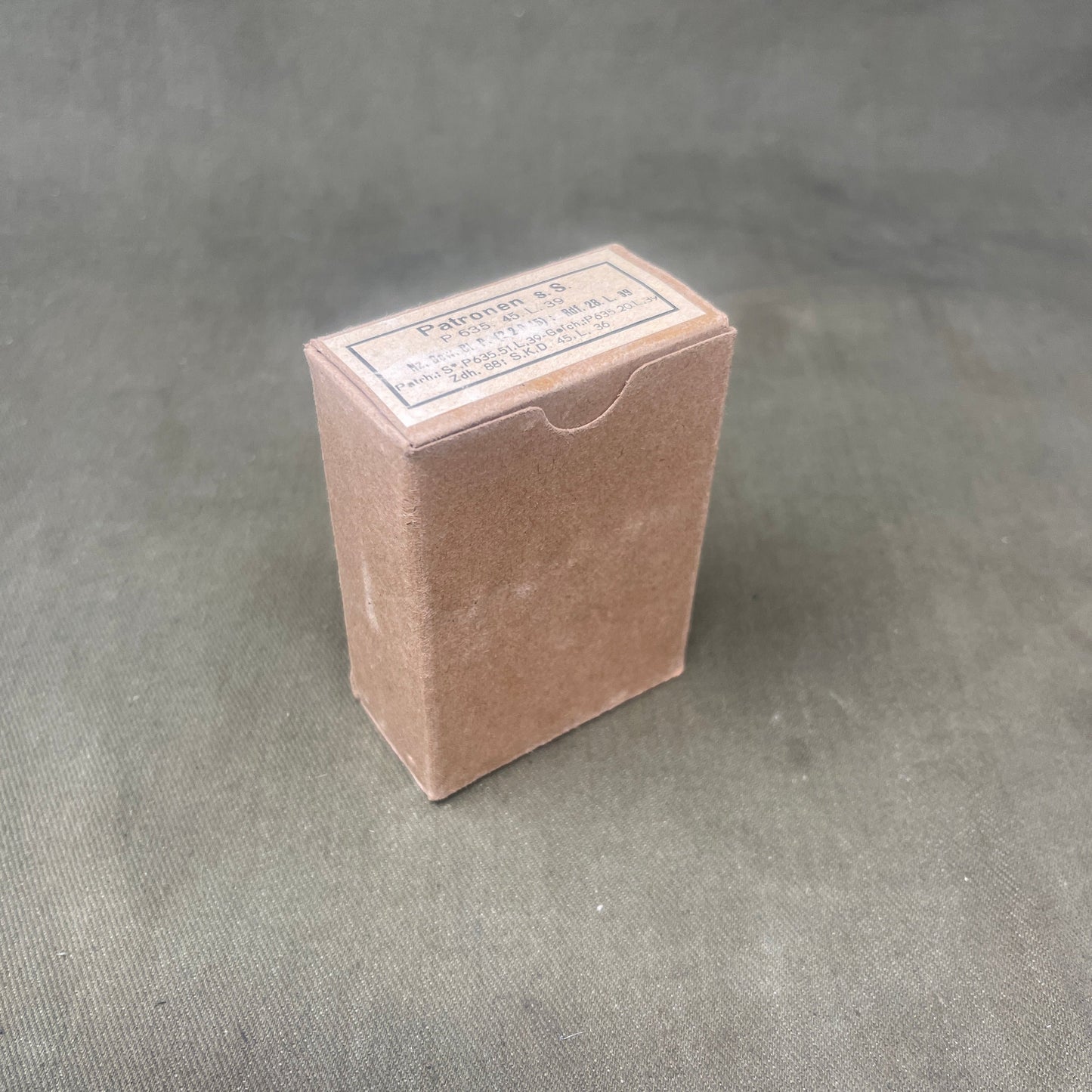 Original WW2 15 x Mauser 7.92x57mm Ammunition Box.