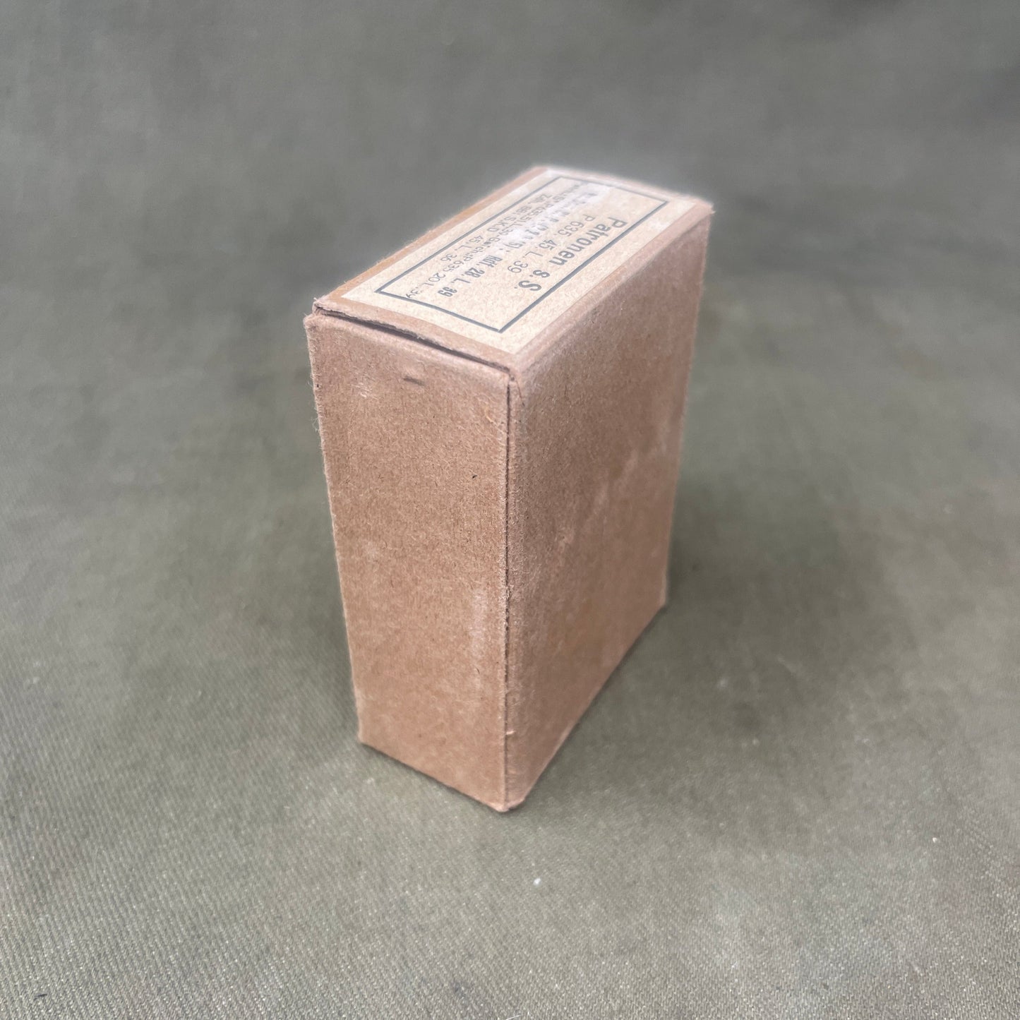 Original WW2 15 x Mauser 7.92x57mm INERT Ammunition Box.