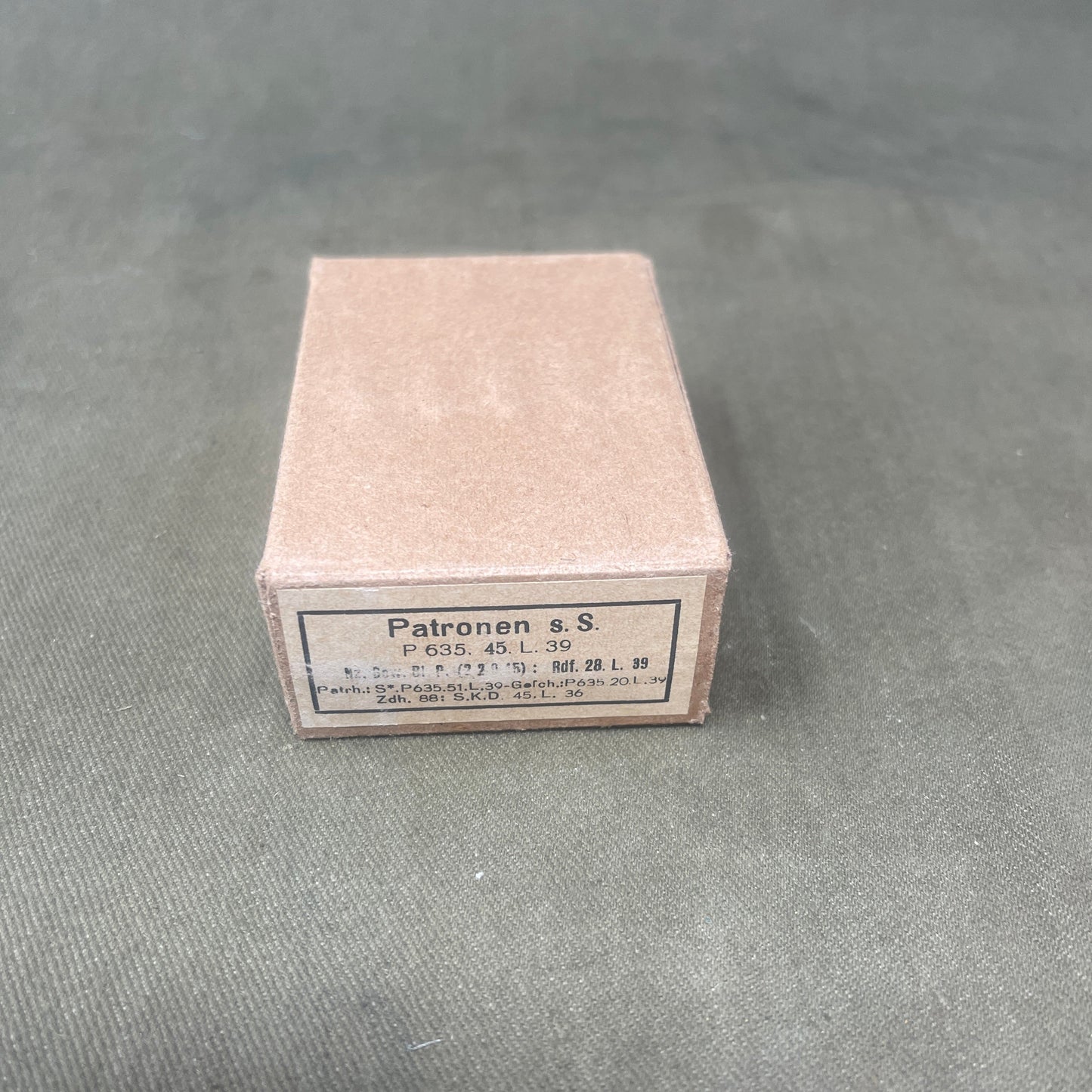 Original WW2 15 x Mauser 7.92x57mm Ammunition Box.