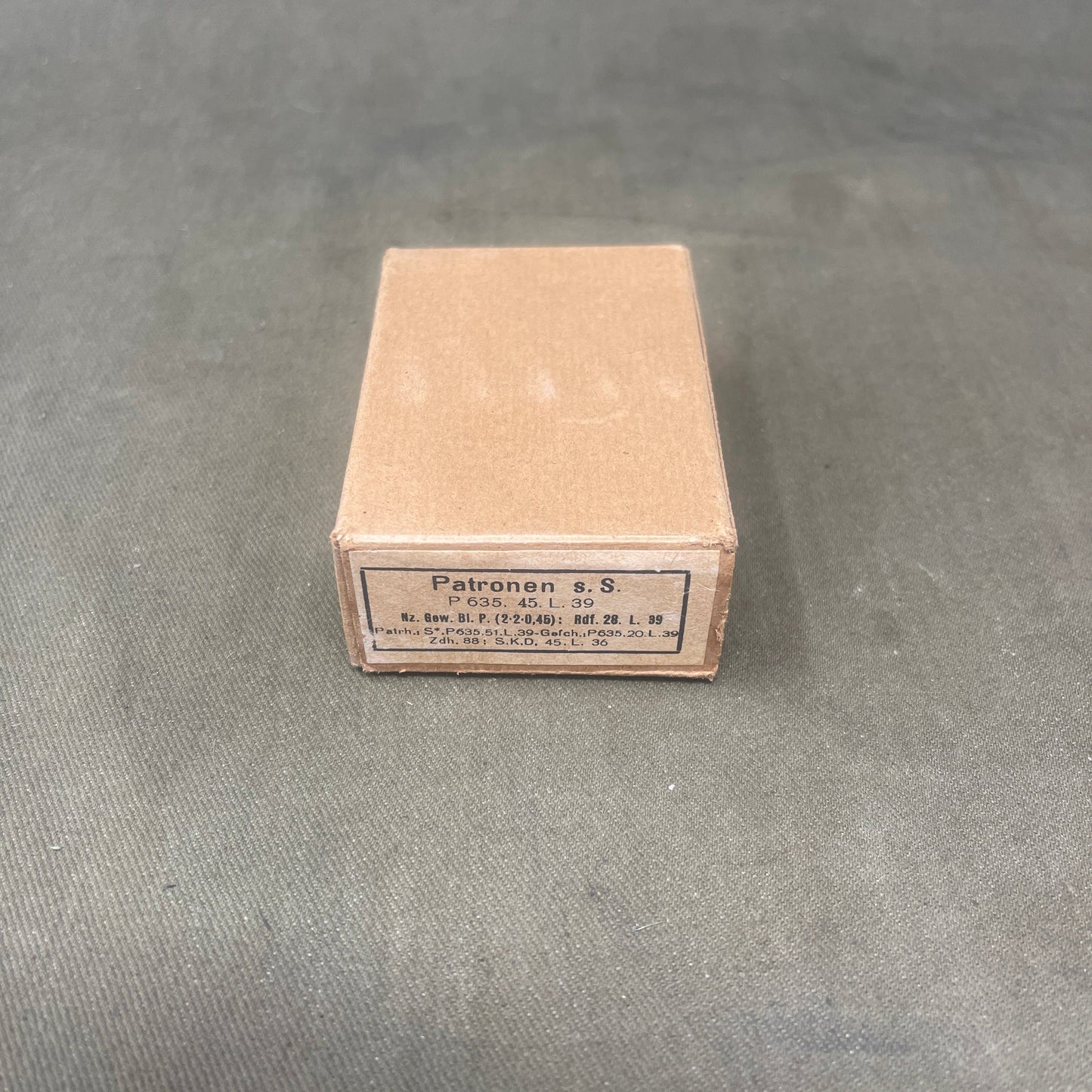 Original WW2 15 x Mauser 7.92x57mm Ammunition Box.