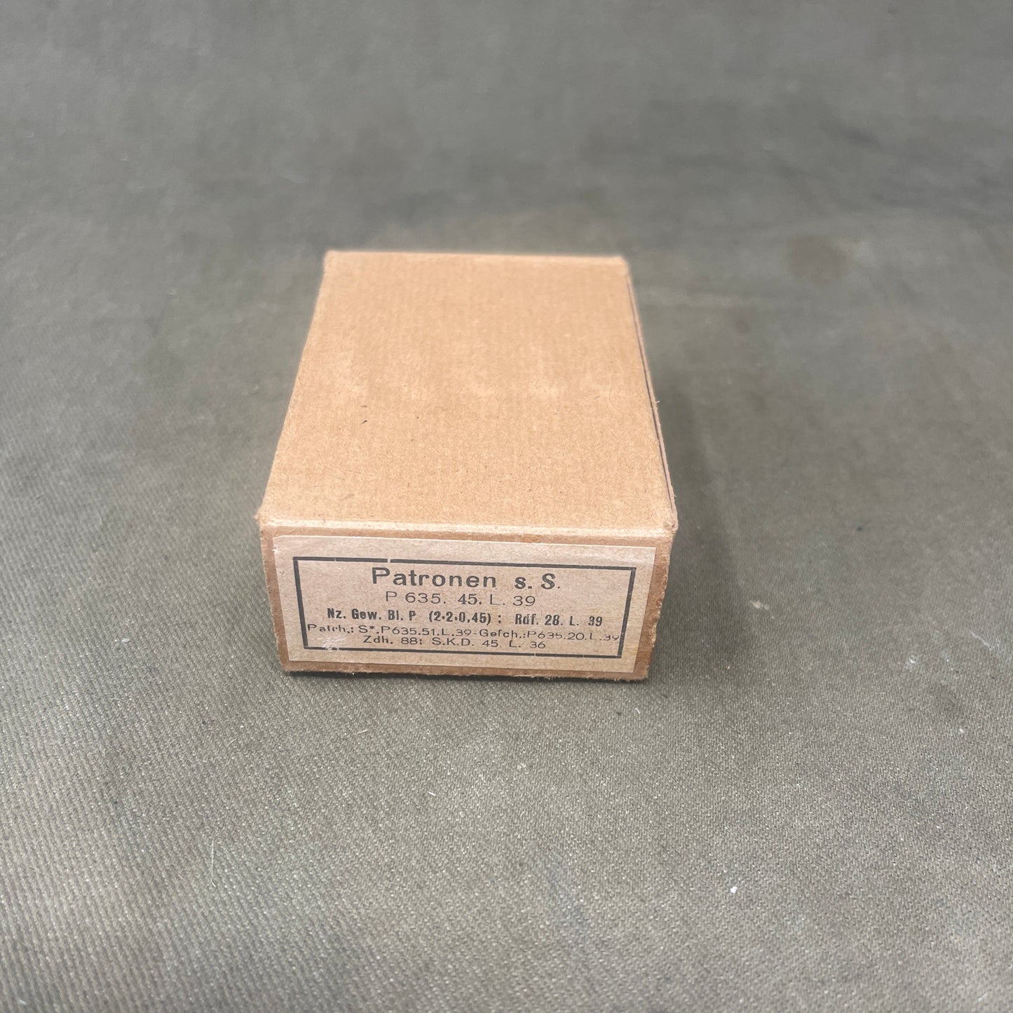 Original WW2 15 x Mauser 7.92x57mm Ammunition Box.