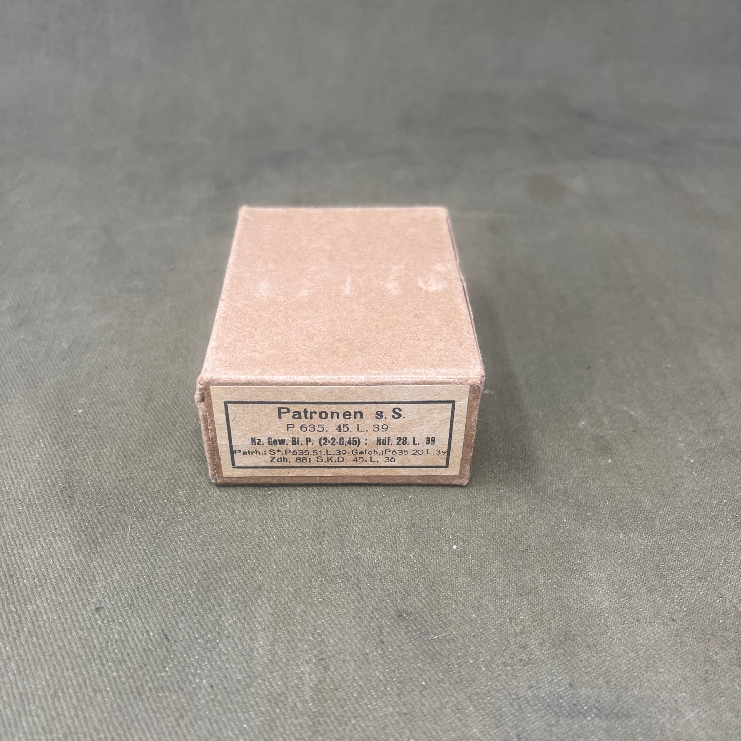 Original WW2 15 x Mauser 7.92x57mm Ammunition Box.