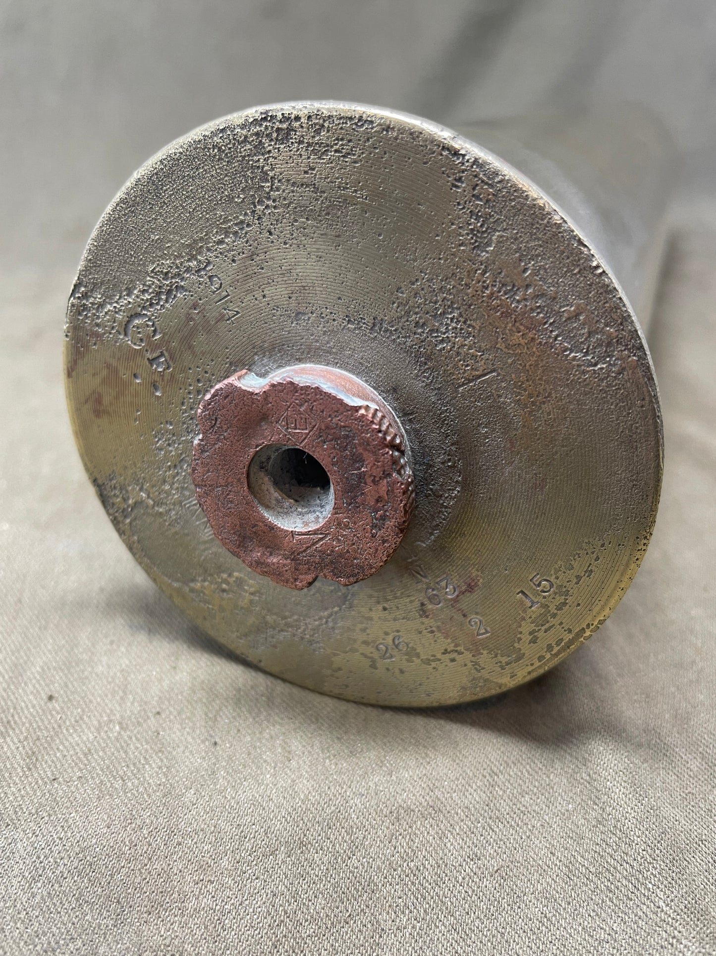 Royal Navy 3" Brass Shell Case