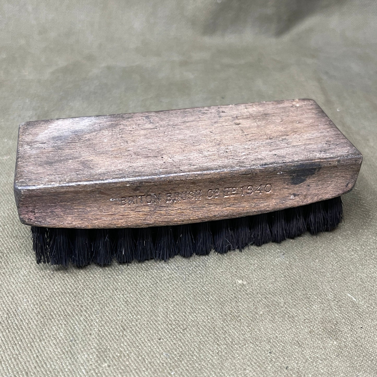 British Army WW Bootbrush, 1940 Briton Brush
