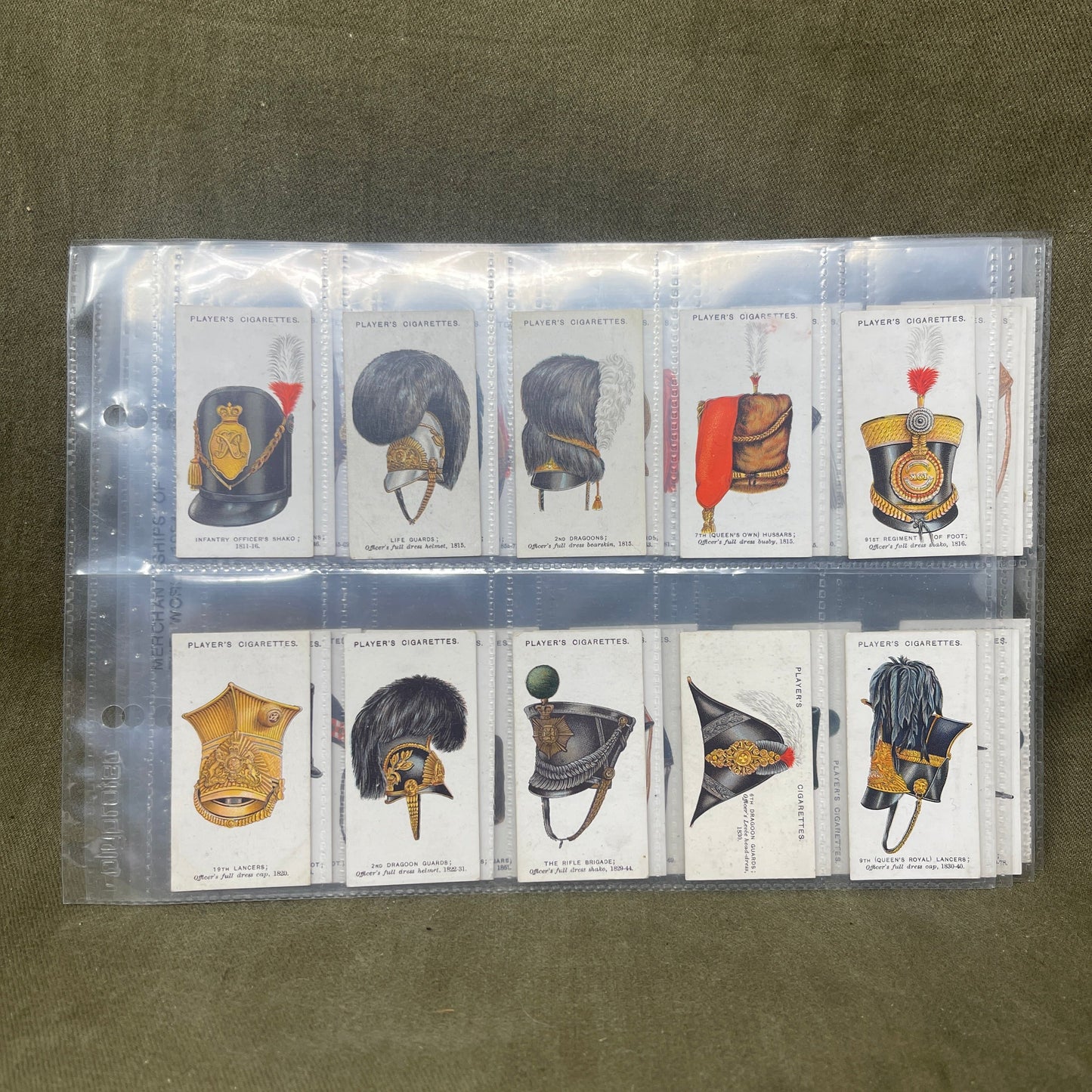 John Player & Sons Military Head-Dress Cigarette Cards