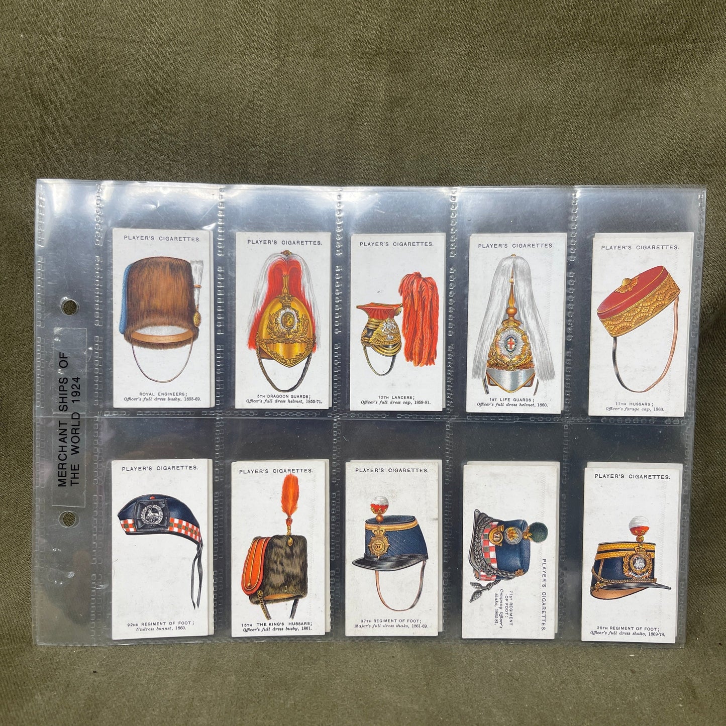 John Player & Sons Military Head-Dress Cigarette Cards