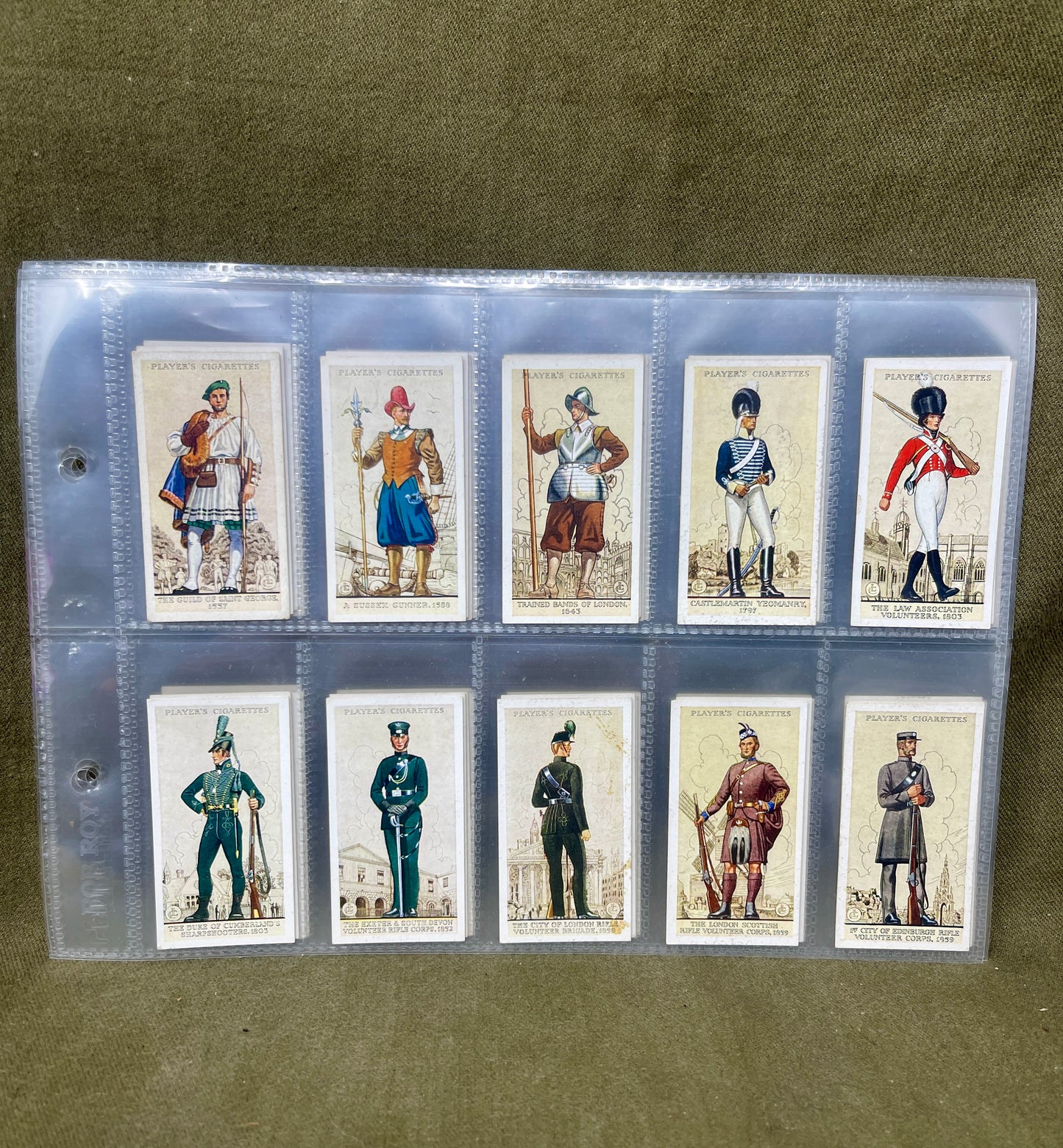 "John Player & Sons Uniforms of the Territorial Armyt  Cigarette Cards – Collectible Military Memorabilia"