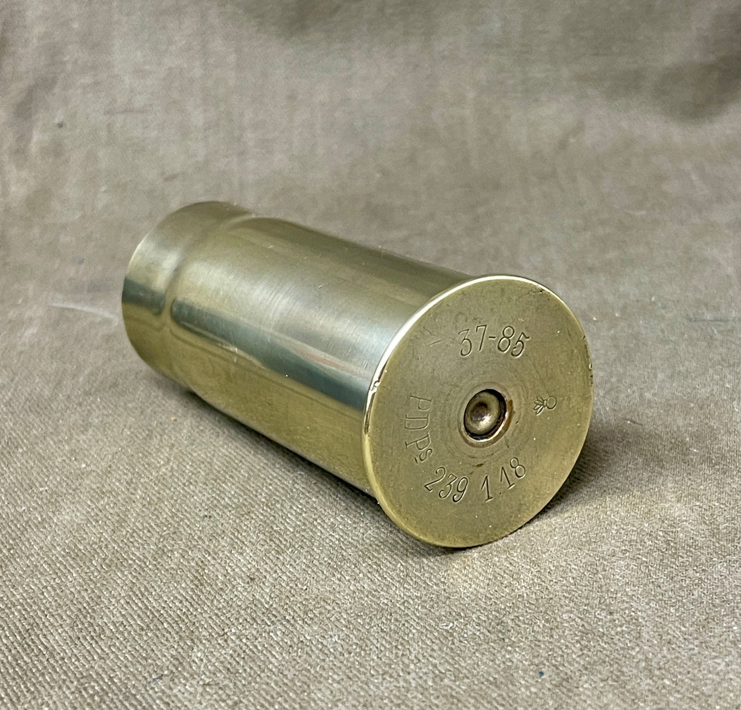 French 37mm Brass Cartridge Case 37-85 PD.Ps 239 1 /18 Pinchart Denys Paris