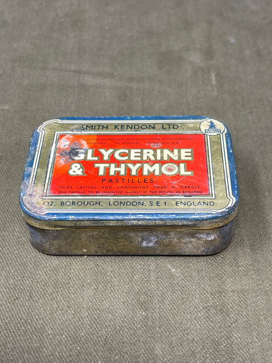 Vintage Glycerine & Thymol Pastilles  Tin 
ChatGPT said:
ChatGPT