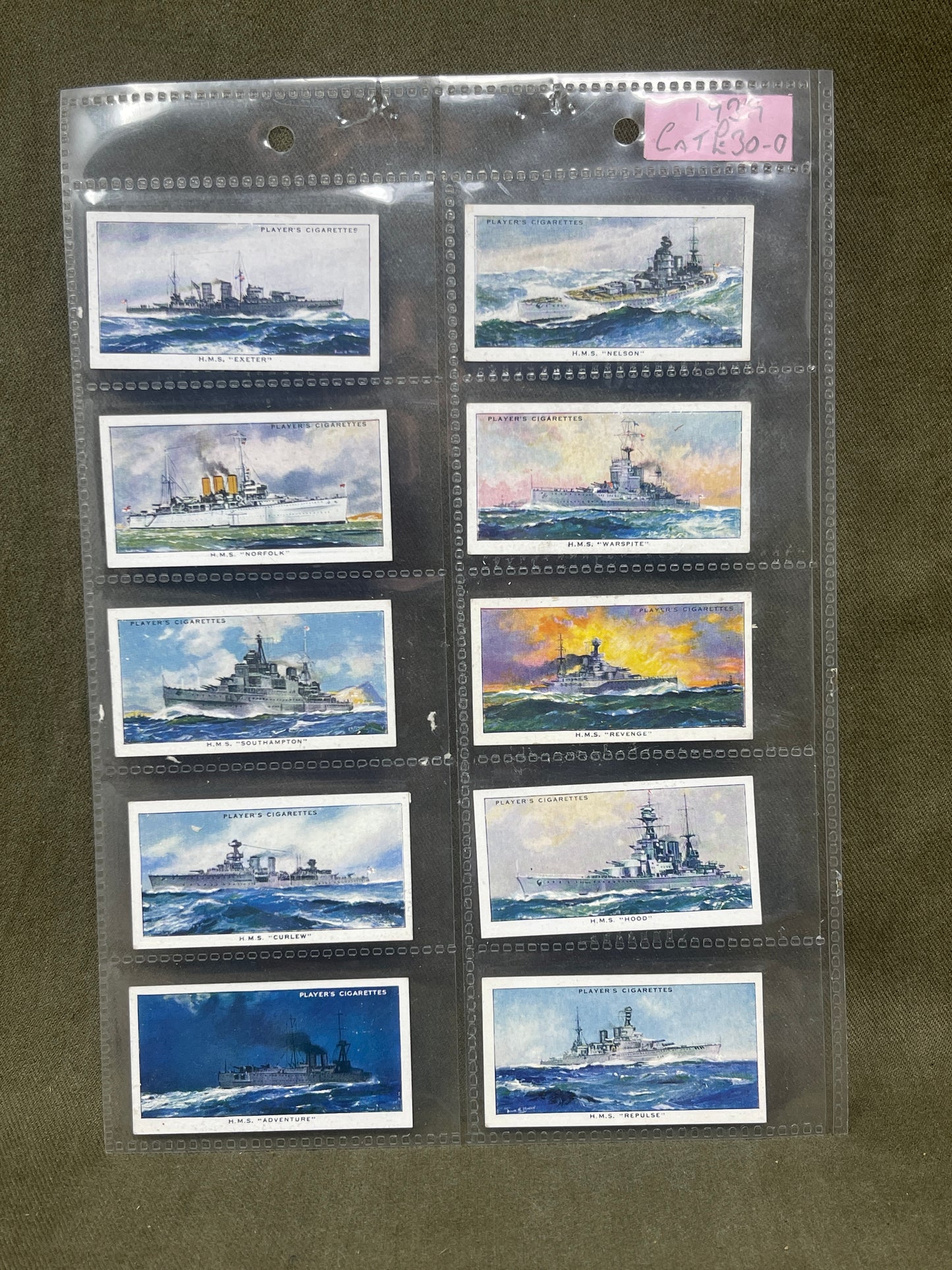 "John Player & Sons Modern Naval Craft Cigarette Cards – Collectible Military Memorabilia"