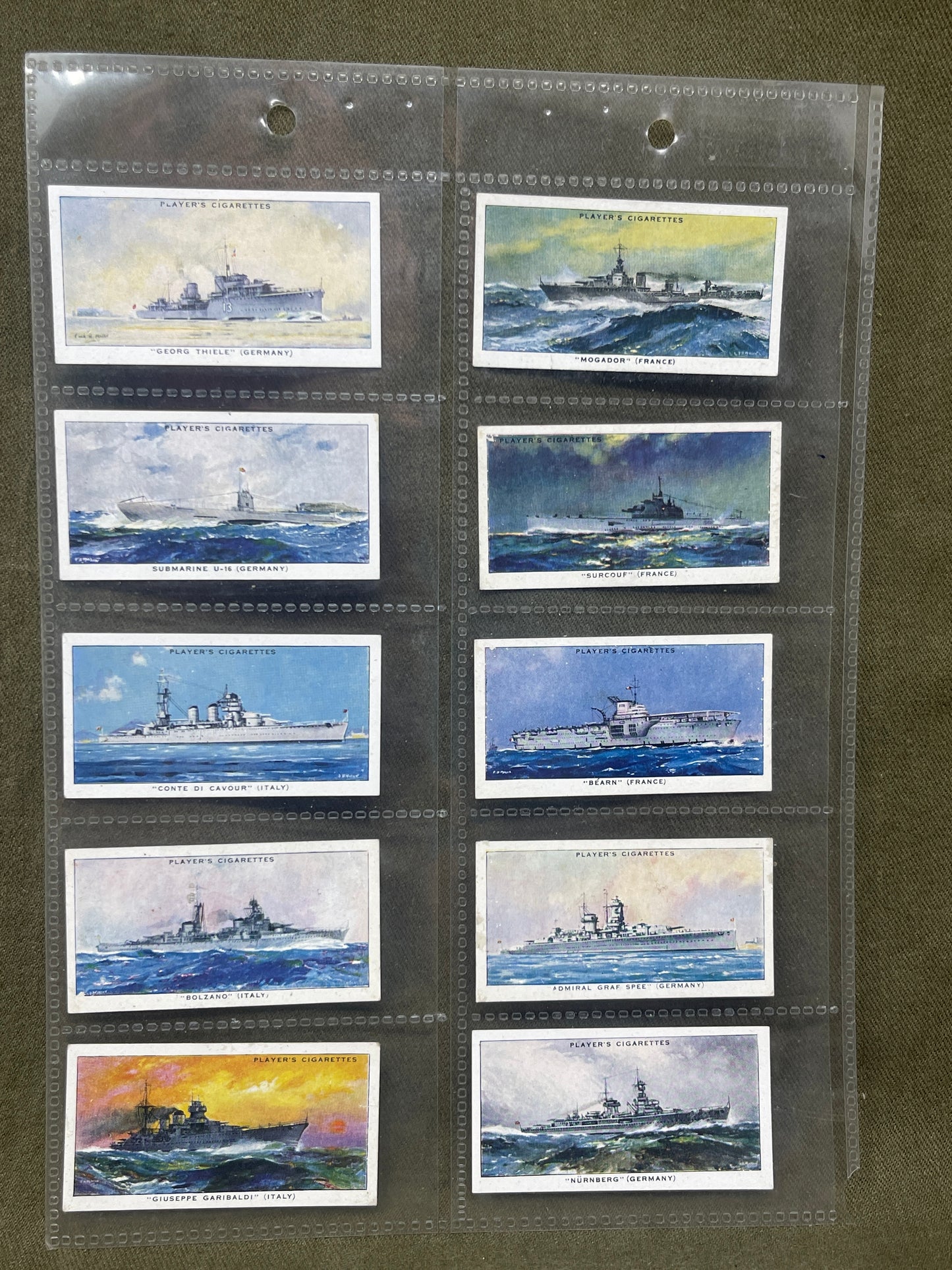 "John Player & Sons Modern Naval Craft Cigarette Cards – Collectible Military Memorabilia"
