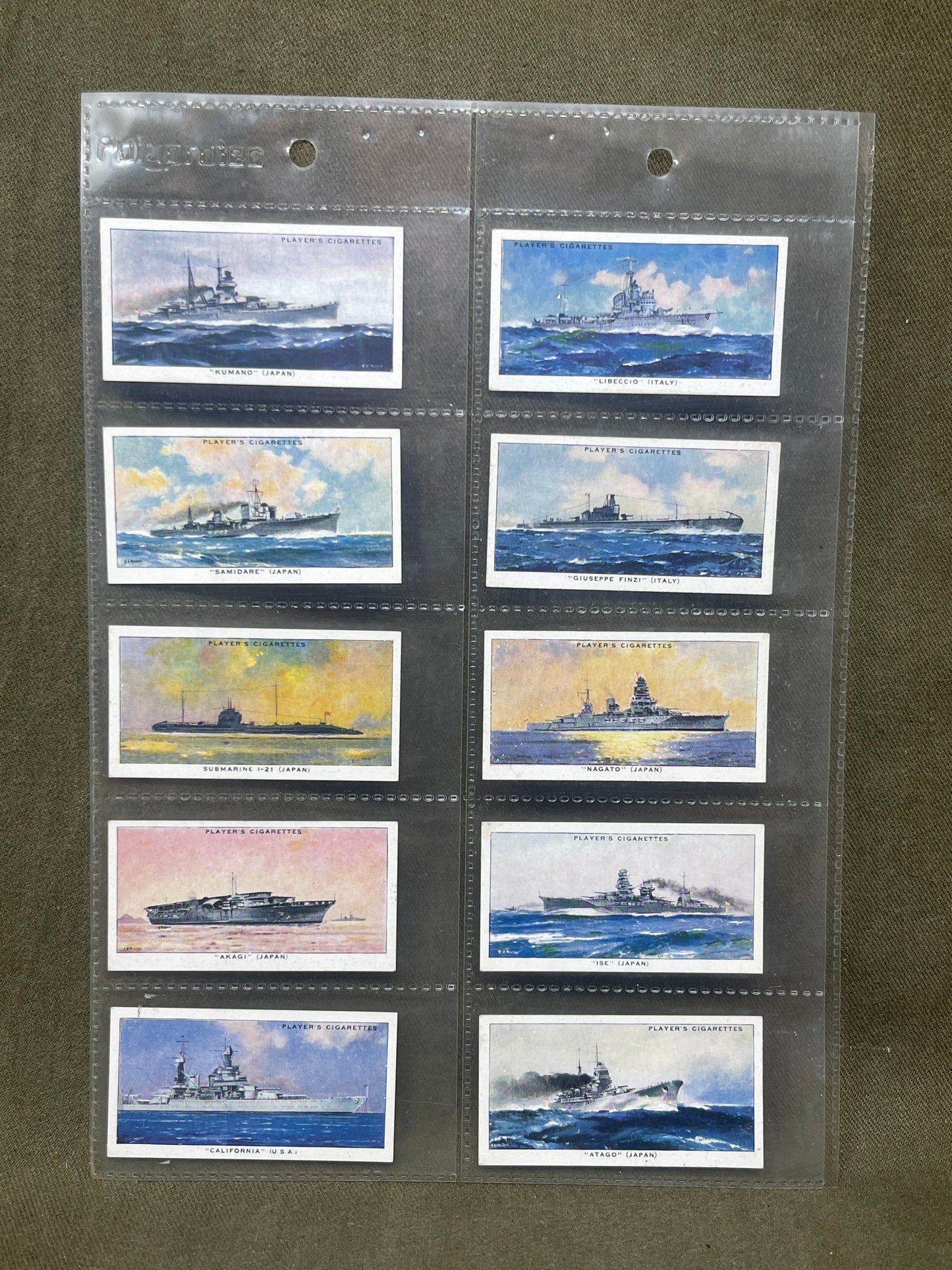 "John Player & Sons Modern Naval Craft Cigarette Cards – Collectible Military Memorabilia"