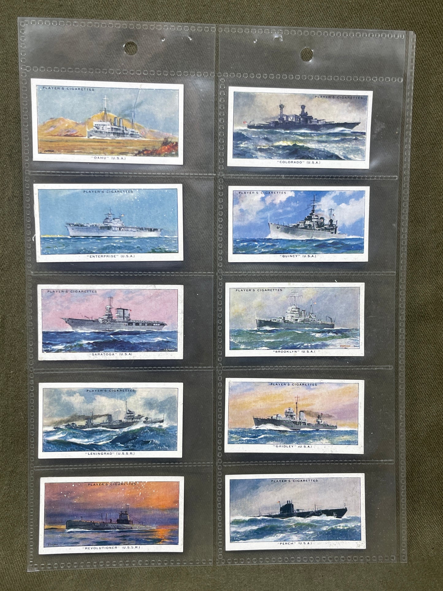 "John Player & Sons Modern Naval Craft Cigarette Cards – Collectible Military Memorabilia"