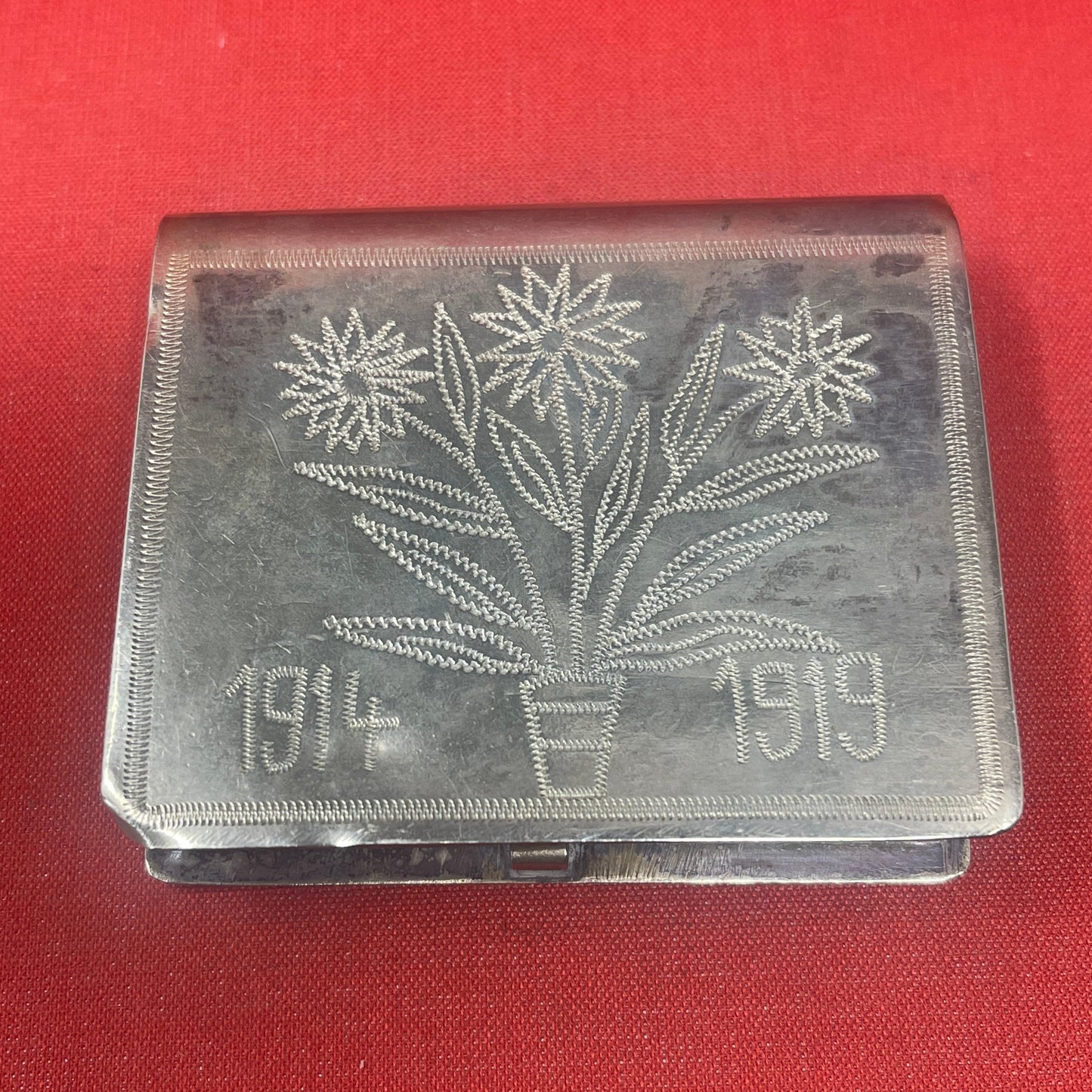WW1 Trench Art Tobacco Tin