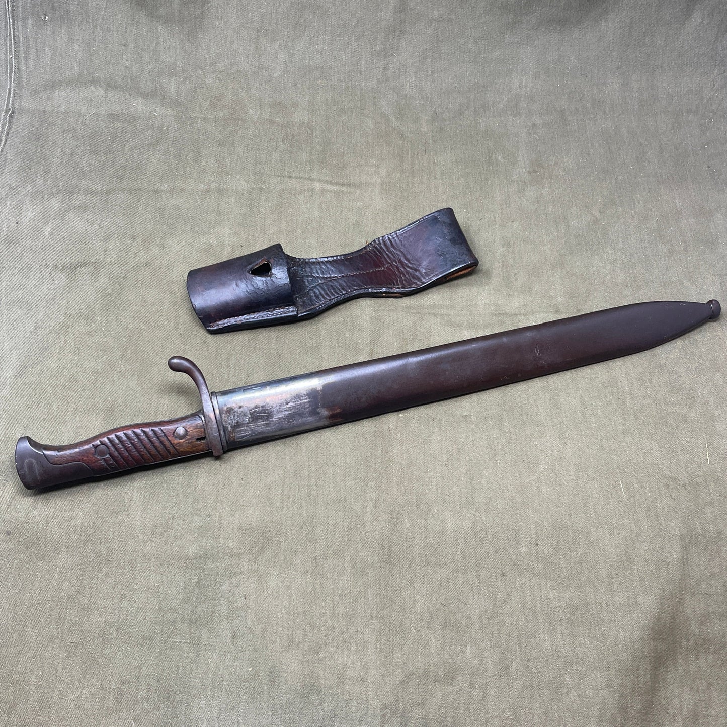WW1German Army Waffenfabik A.G Oberndoef Mauser Model 1898/05 Butcher Bayonet