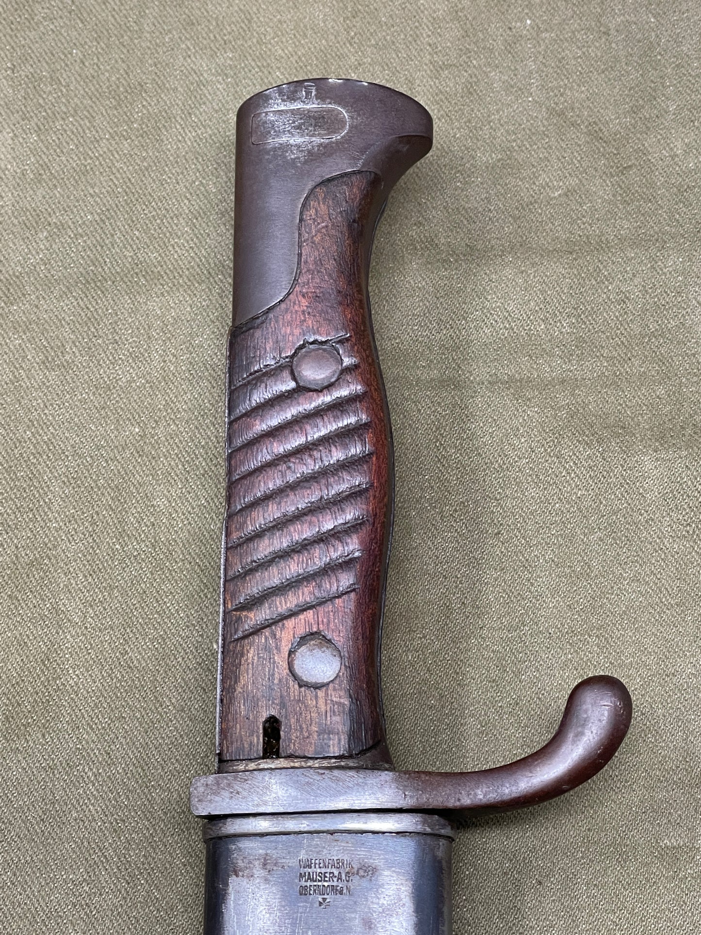 WW1German Army Waffenfabik A.G Oberndoef Mauser Model 1898/05 Butcher Bayonet