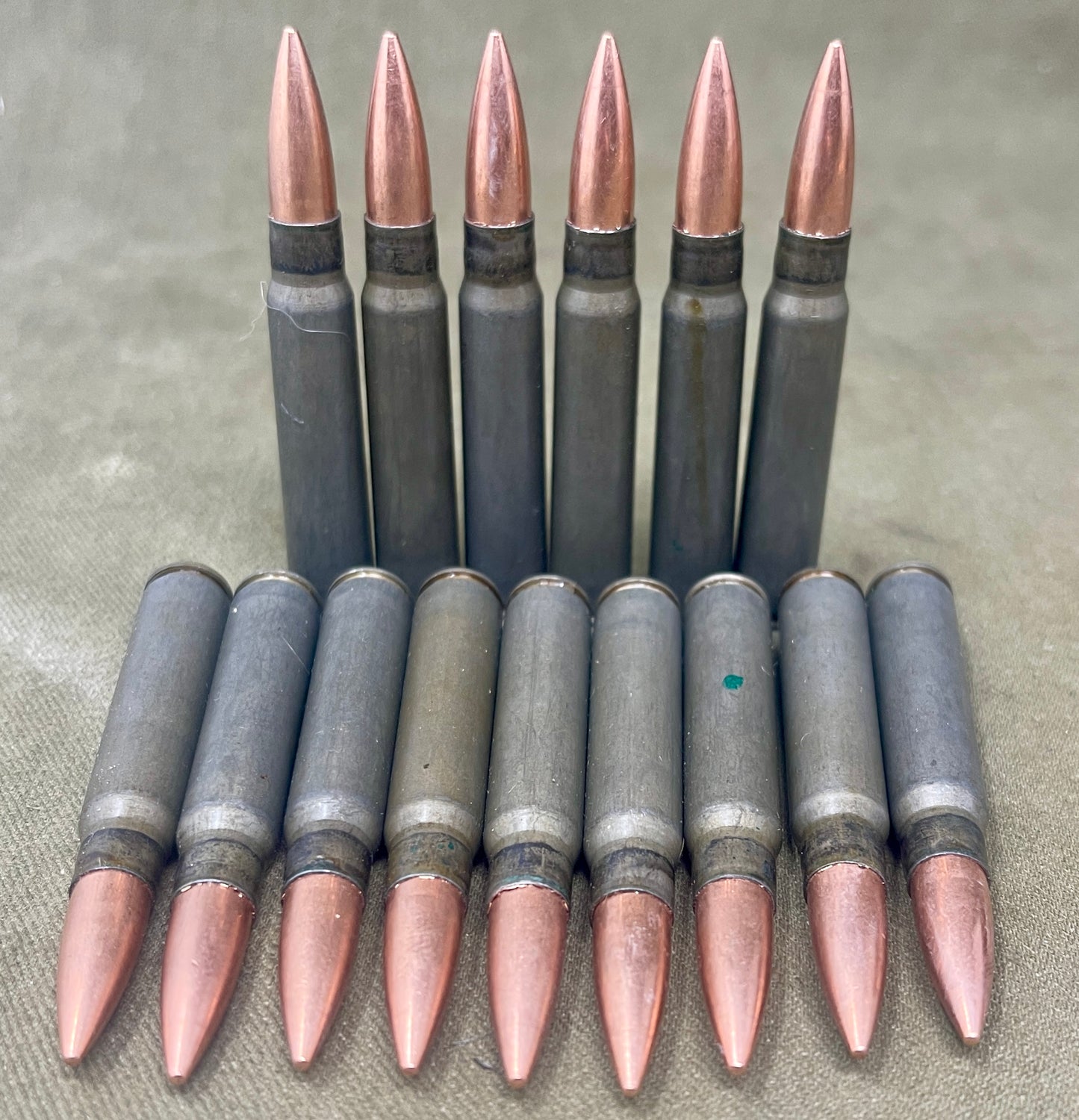 The 50 Cal cartridge cases stamped "FNB 22" refer to .50 caliber BMG (Browning Machine Gun) cartridge cases manufactured in 2022 by Fabrique Nationale de Herstal (FN Herstal), a prominent arms manufacturer in Belgium. The .50 BMG is a powerful, high-velocity round originally developed in the early 20th century for the Browning M2 heavy machine gun but is now widely used in various military, law enforcement, and civilian applications, particularly for long-range precision shooting, anti-material rifles, and
