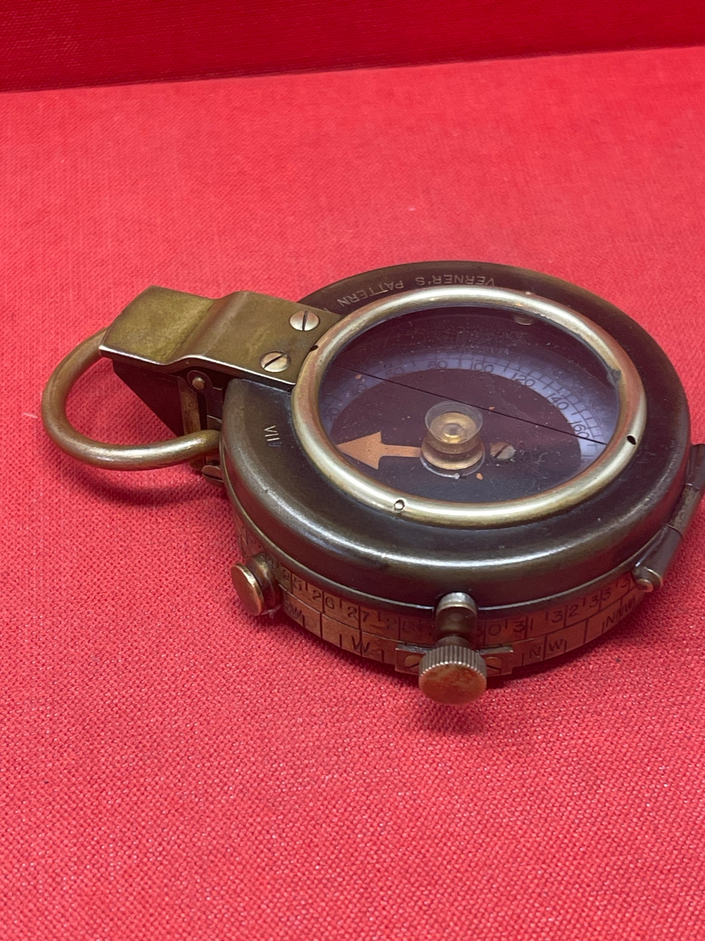 WW1 British Officers Brass Marching Compass Cruchon & Emons London 1918