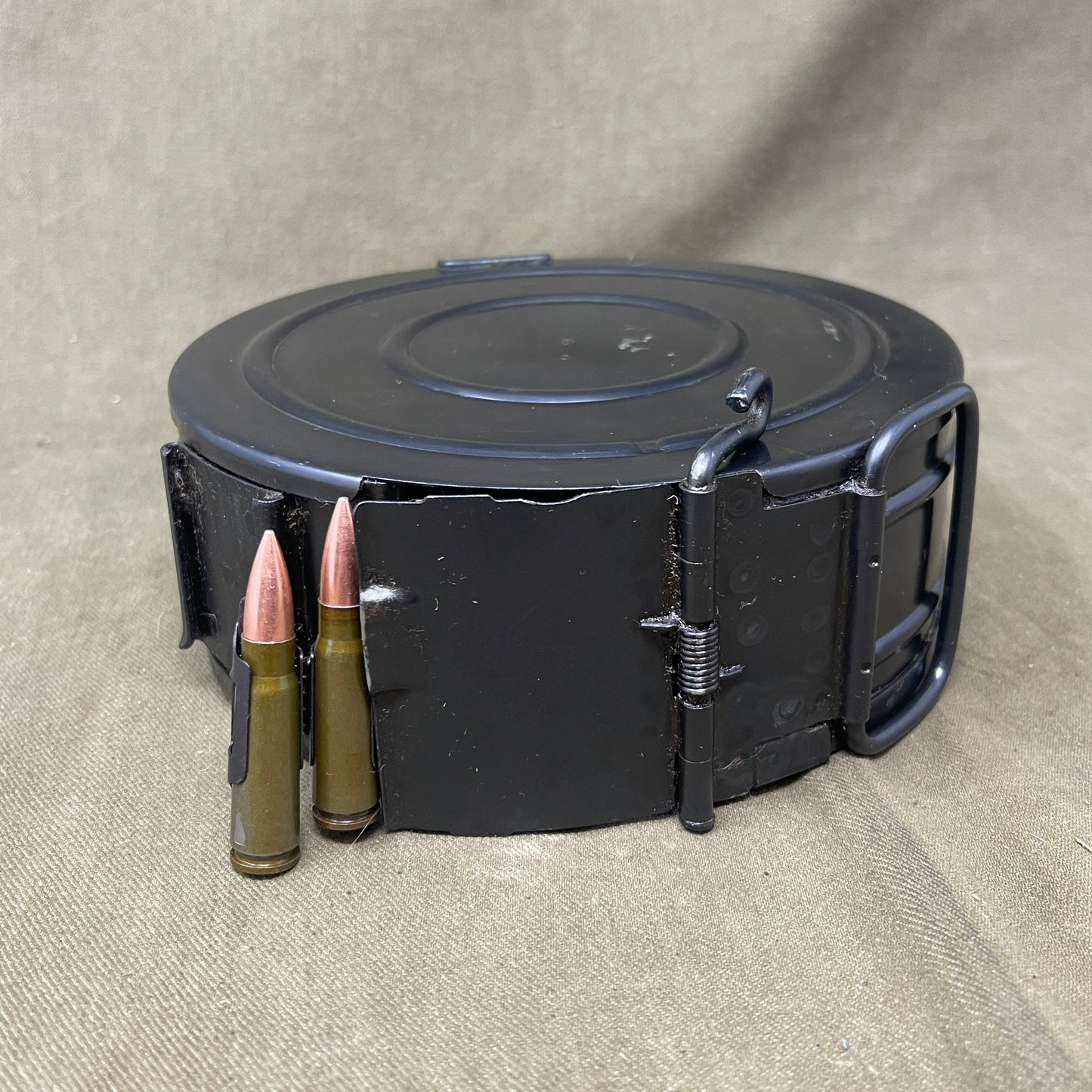 Russian RPD LMG drum magazine with 50 x 7.62x39 INERT Rounds
