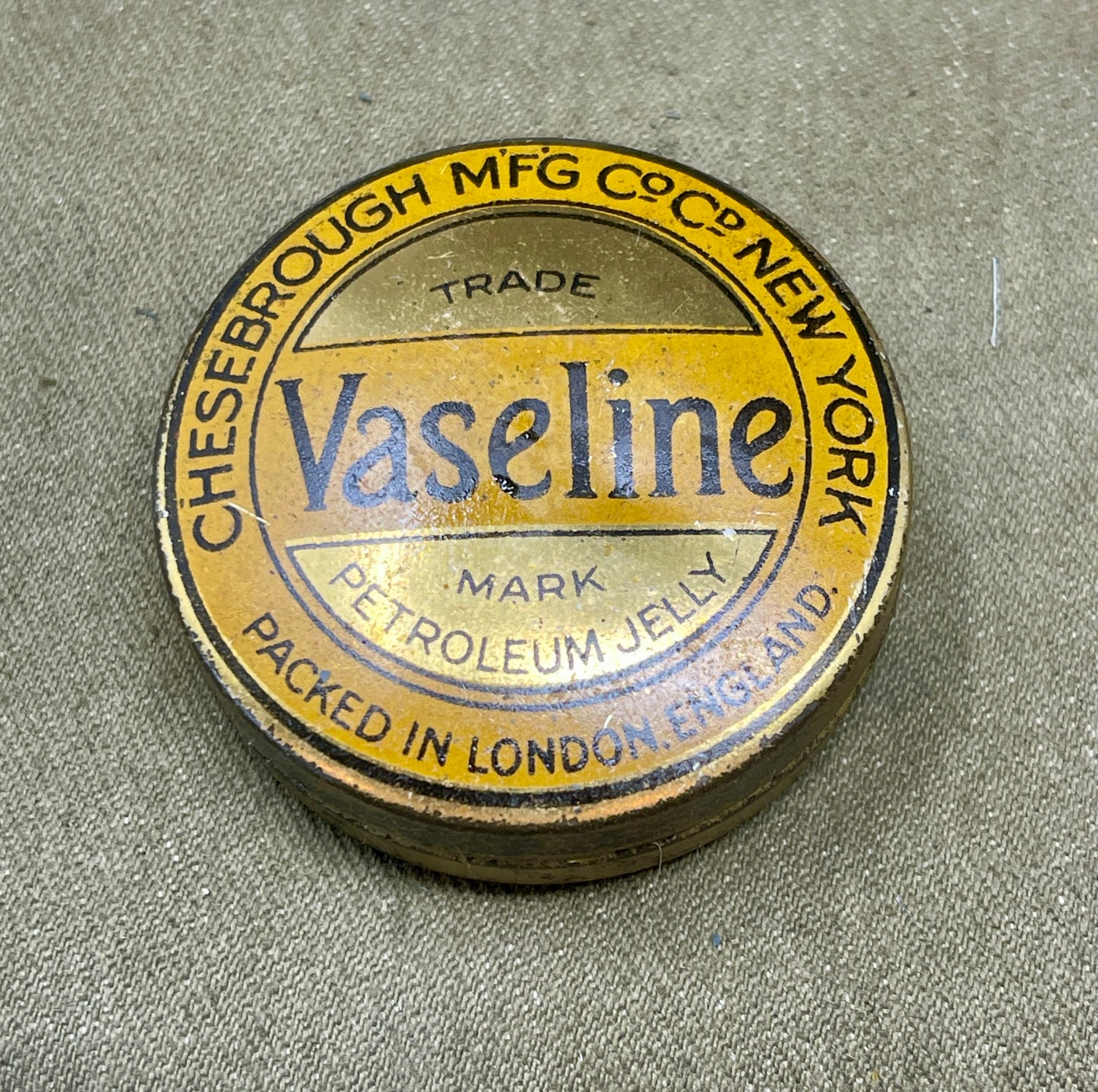 Vintage Chesebrough MFG Co New York Vaseline Tin