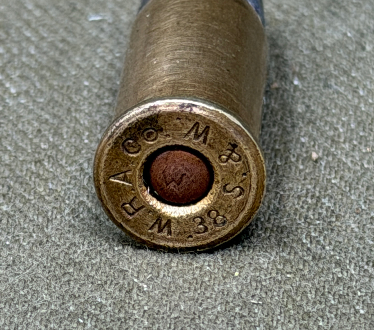 .380 INERT British Webley Revolver Cartridge – W.R.A. Co for S&W Contract Brass Case